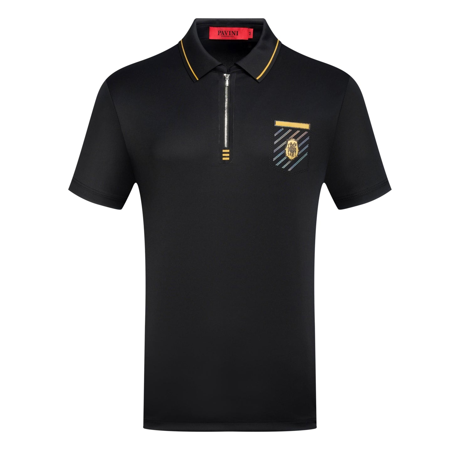 Men’s Zip Up Pocket Polo