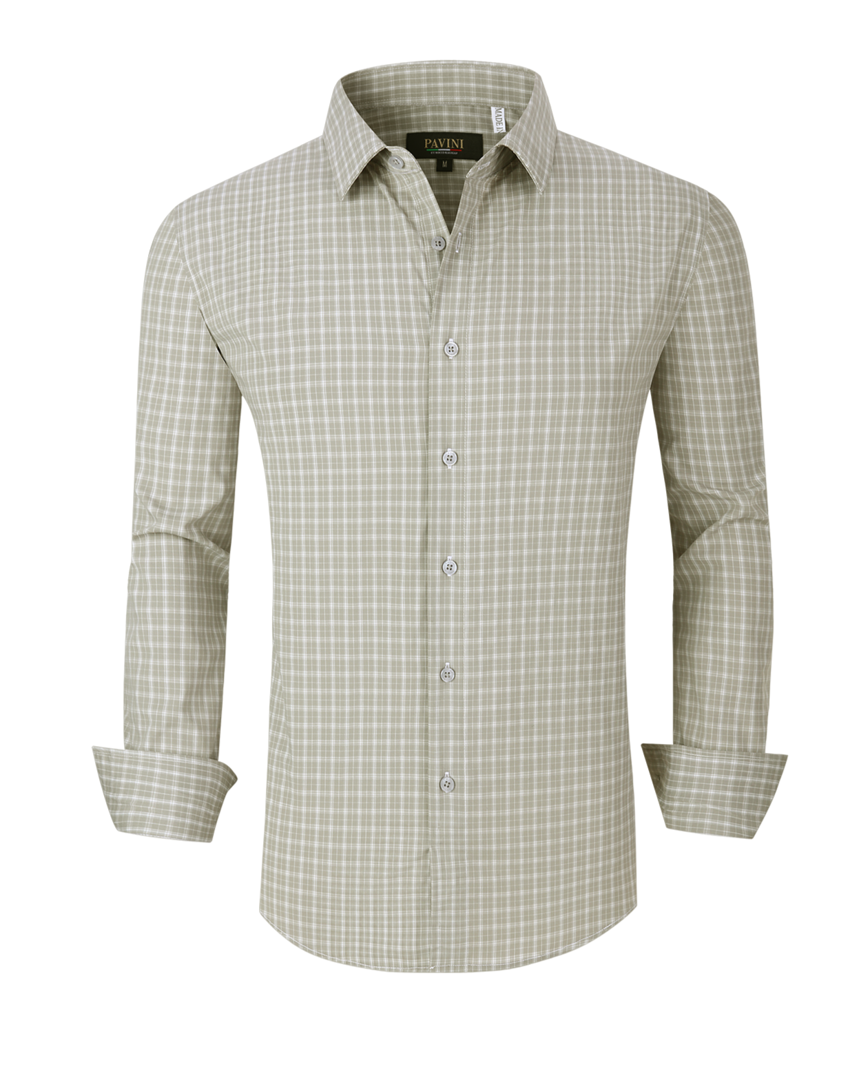 Men’s Casual Checkered Button-Up Shirt