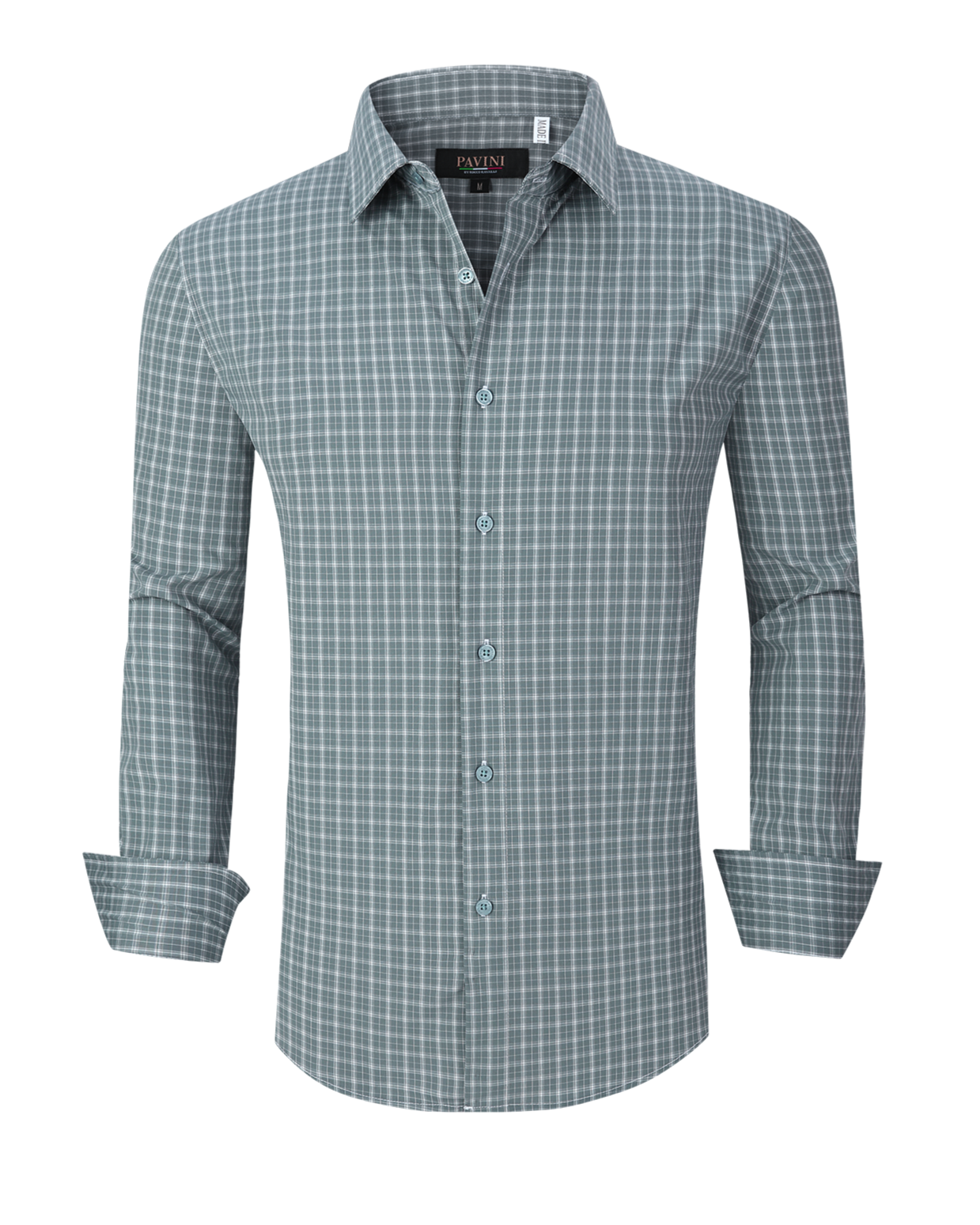 Men’s Casual Checkered Button-Up Shirt