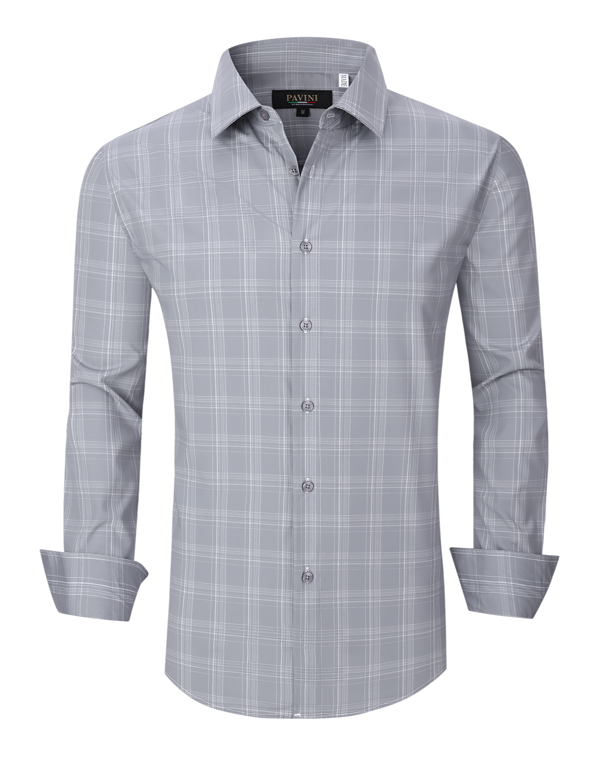 Men’s Casual Checkered Button-Up Shirt