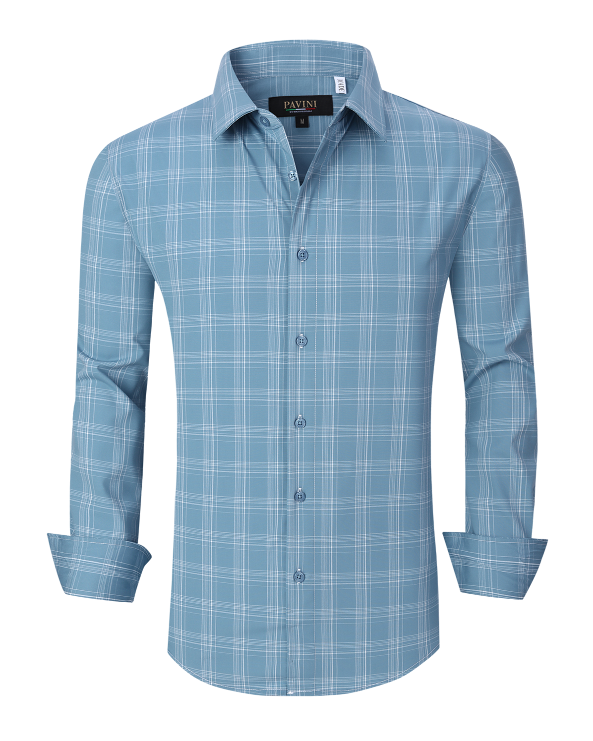 Men’s Casual Checkered Button-Up Shirt
