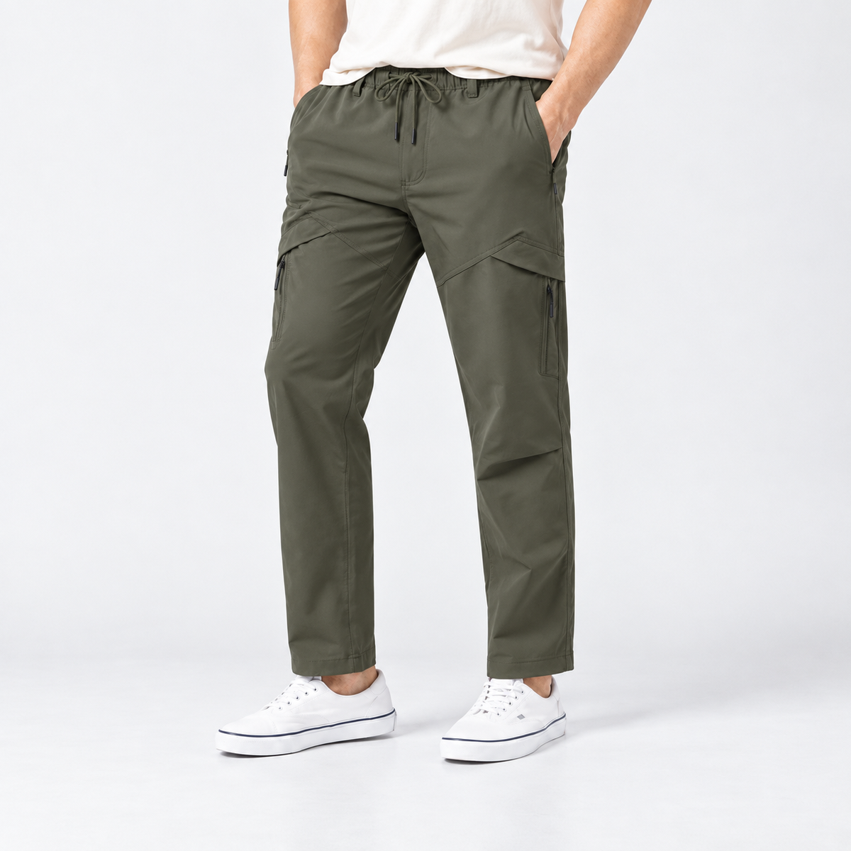 Men's Panel Cargo Pants - Style 1291 - 32-Inch Inseam