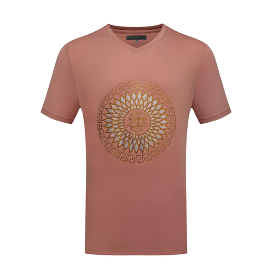 Stone Detailed V-neck