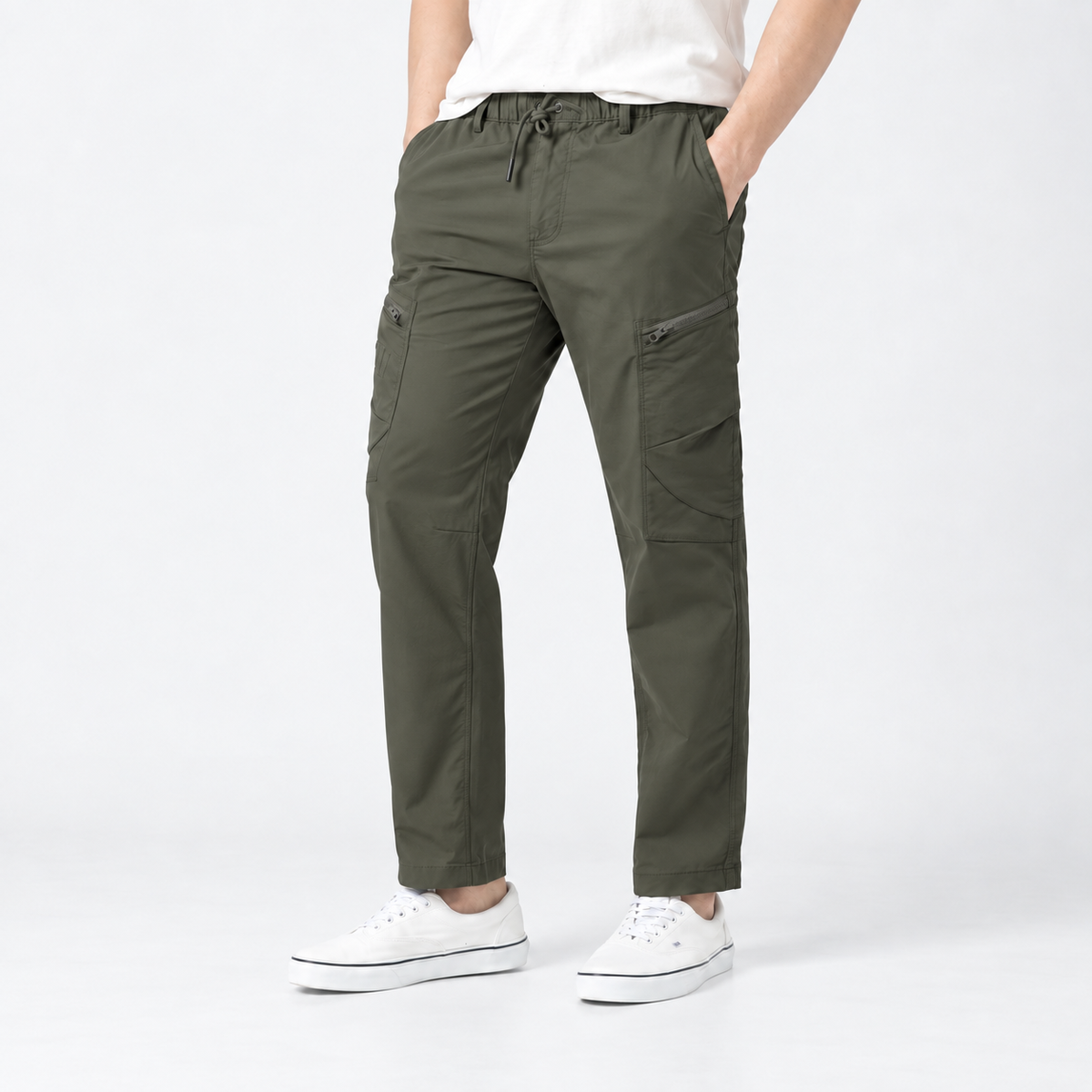 Men's Zip Cargo Pants - Style 652