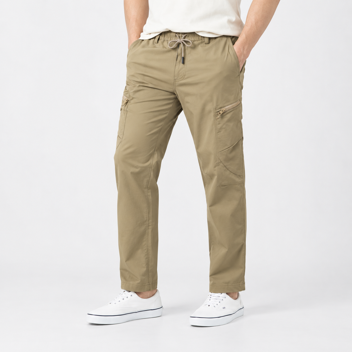 Men's Zip Cargo Pants - Style 652