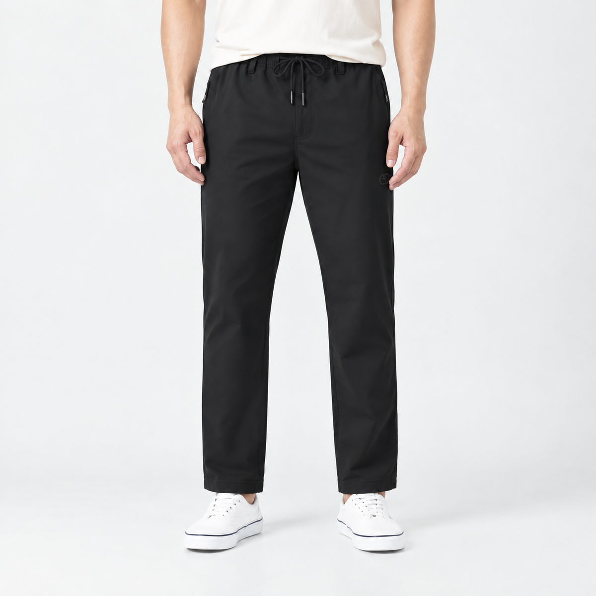 Men's Zip-Pocket Drawstring Pants - Style 682 - 32-Inch Inseam