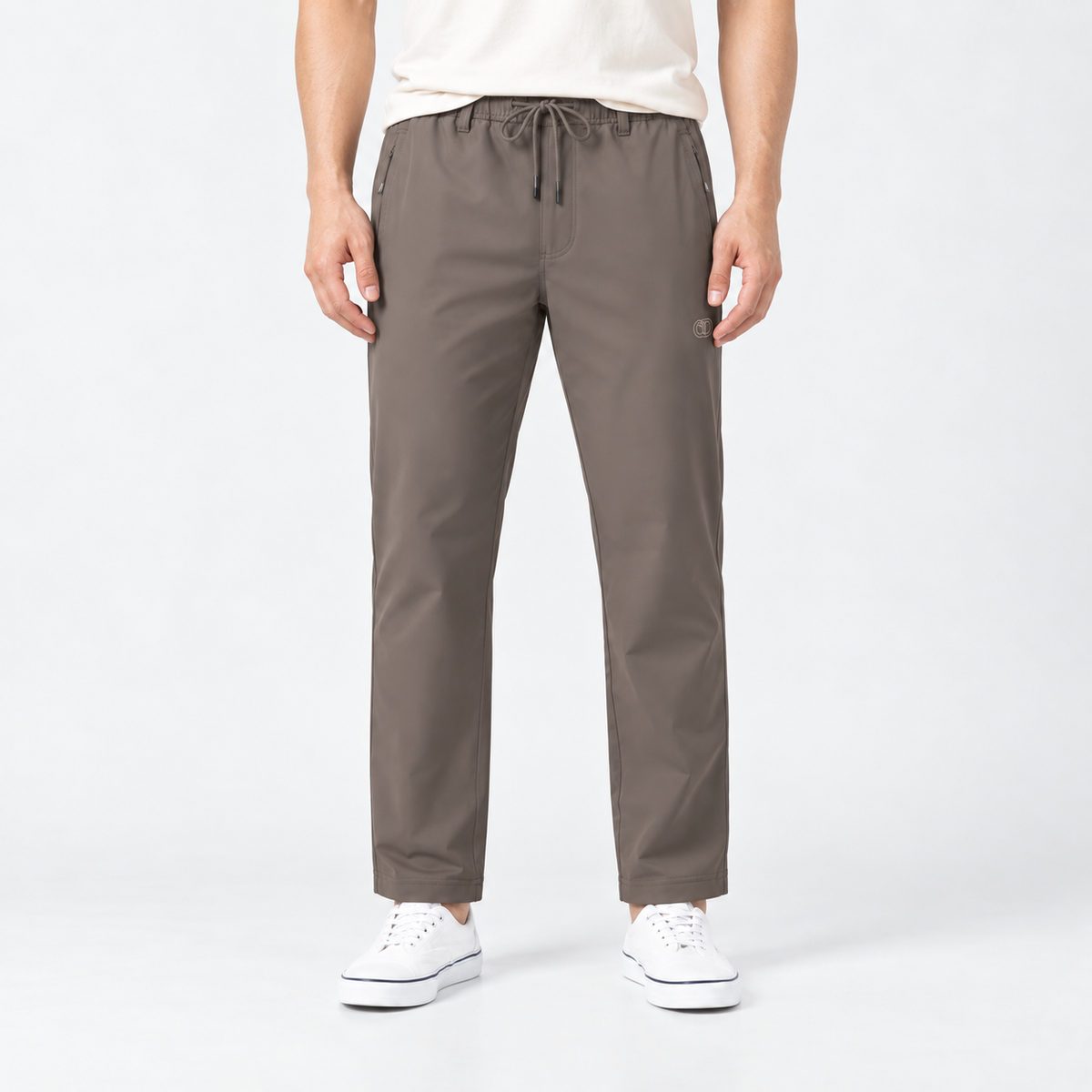 Men's Zip-Pocket Drawstring Pants - Style 682 - 32-Inch Inseam