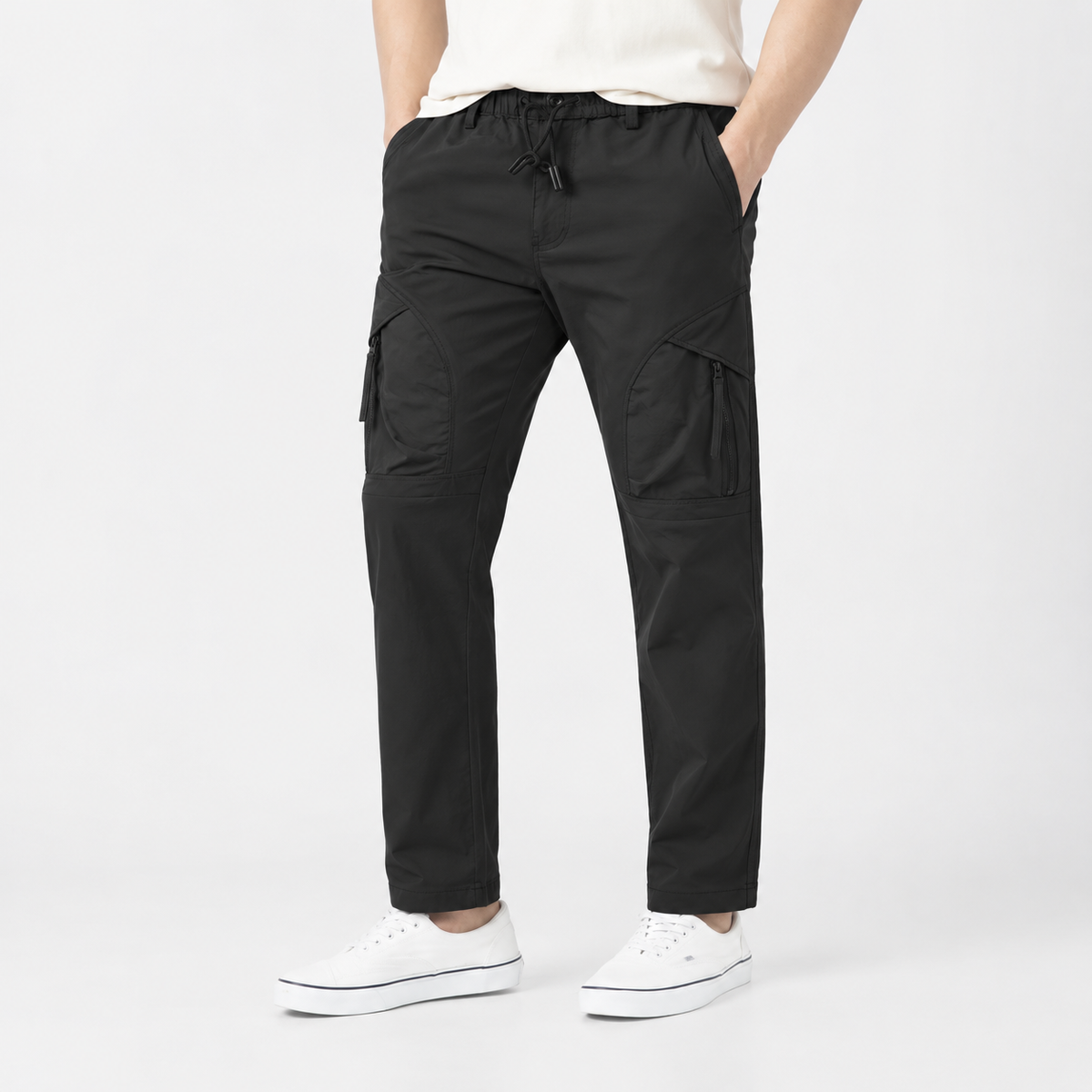 Men's Curved-Panel Cargo Pants - Style 9883 - 32-Inch Inseam