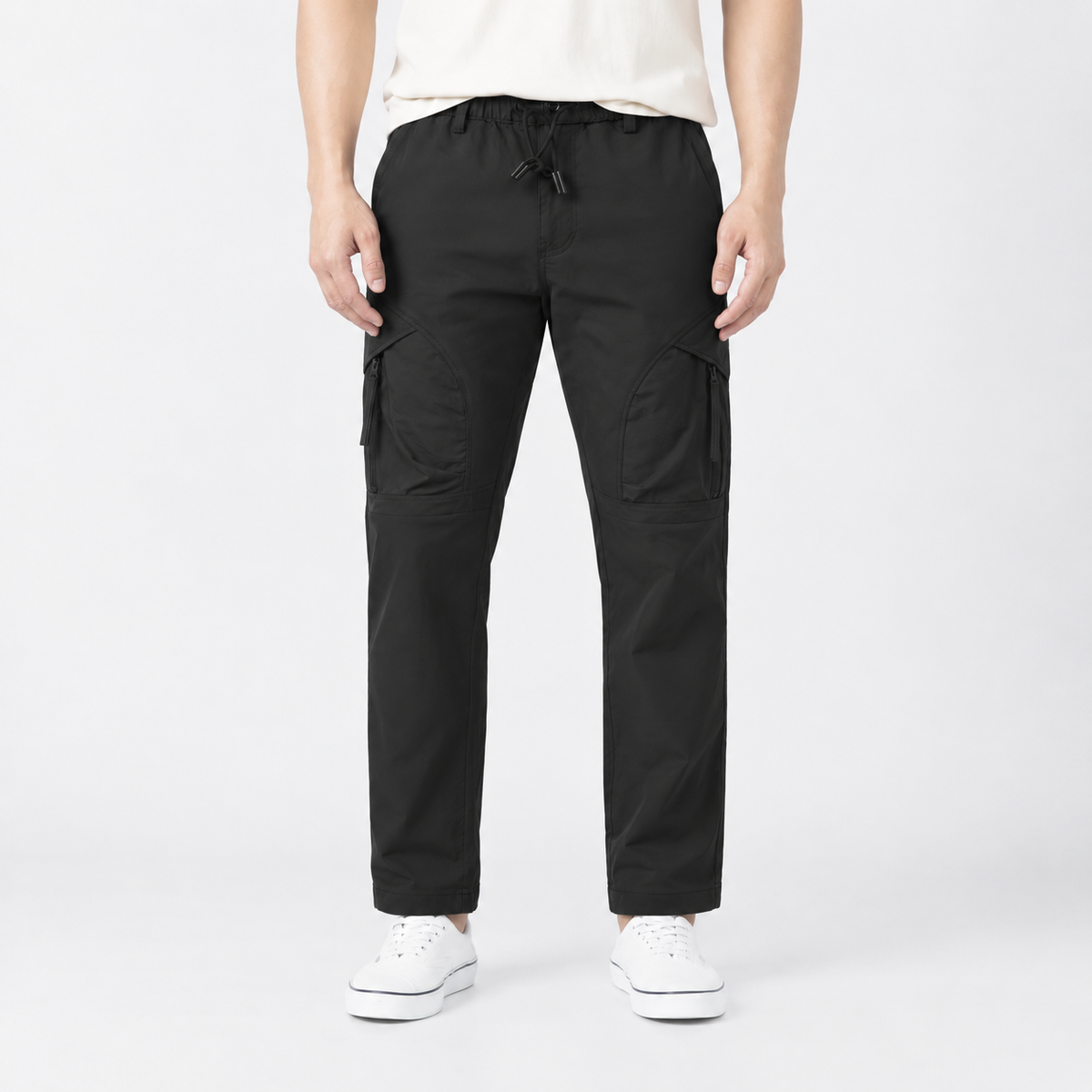 Men's Curved-Panel Cargo Pants - Style 9883 - 32-Inch Inseam
