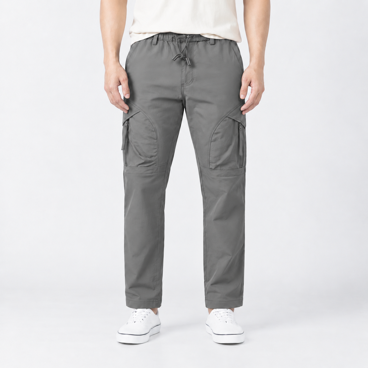 Men's Curved-Panel Cargo Pants - Style 9883 - 32-Inch Inseam