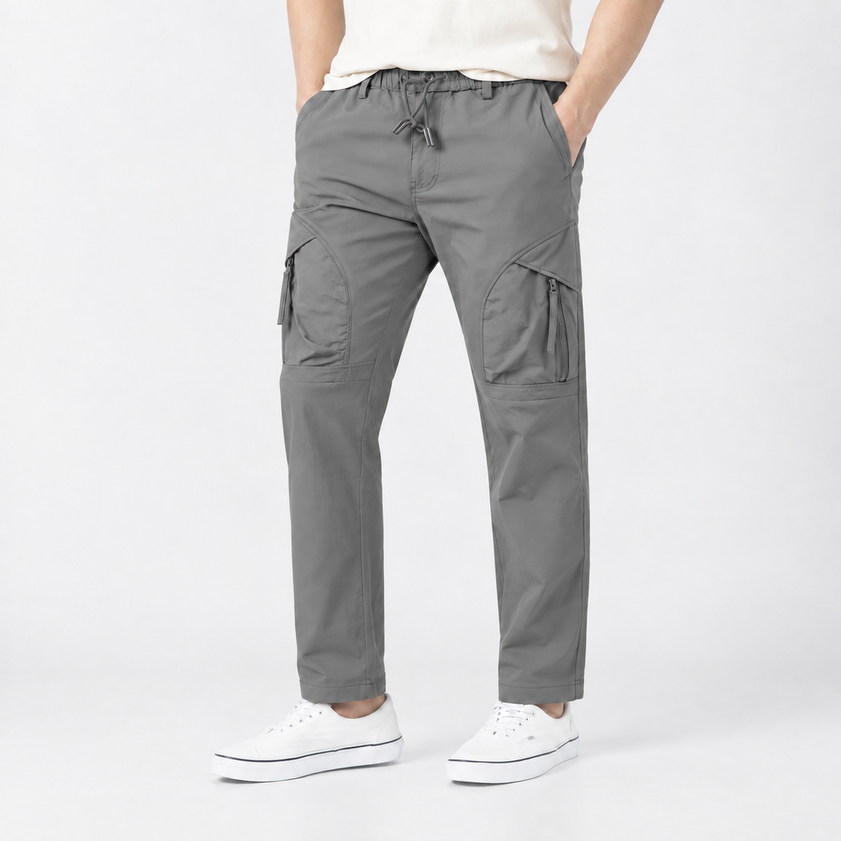 Men's Curved-Panel Cargo Pants - Style 9883 - 32-Inch Inseam