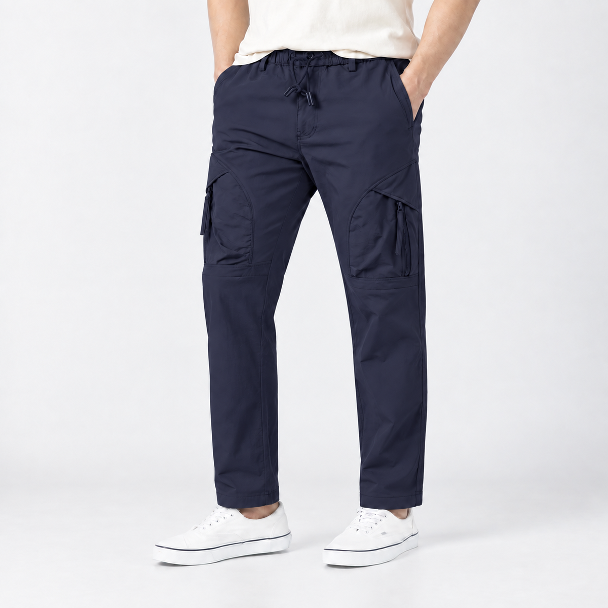 Men's Curved-Panel Cargo Pants - Style 9883 - 32-Inch Inseam
