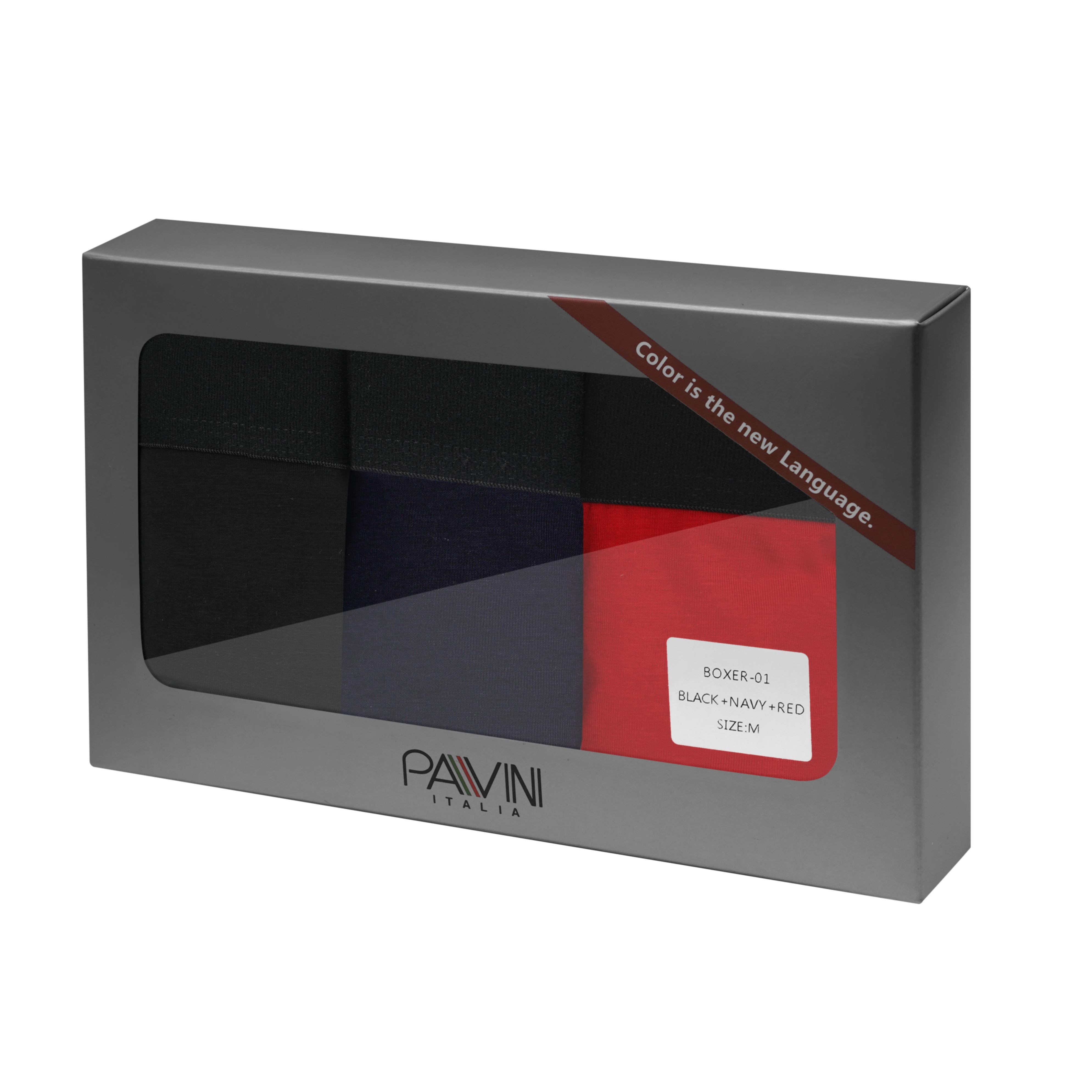 Pavini 3-Pack Boxer Brief Dark