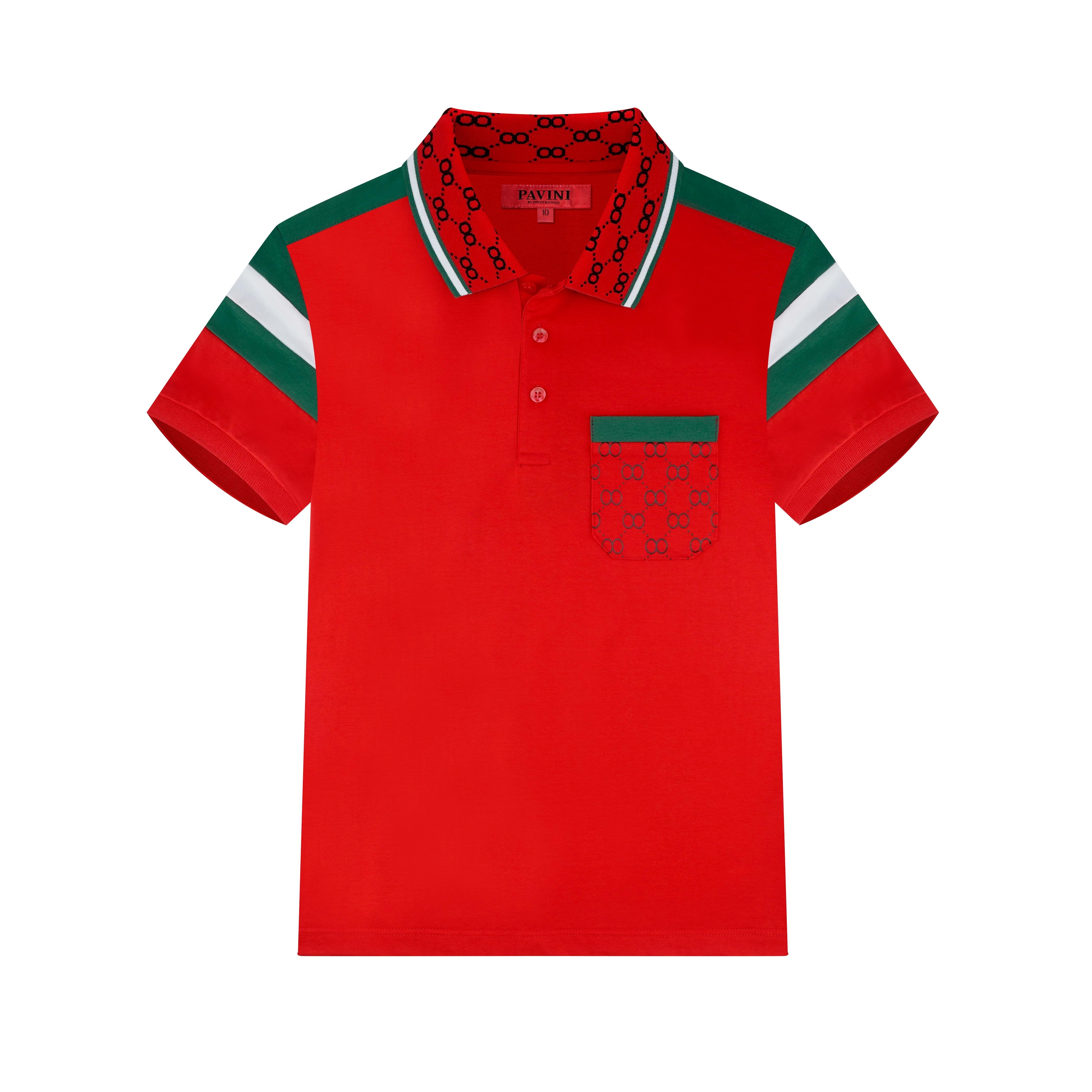PAVINI KIDS Short Sleeve Polo Shirt
