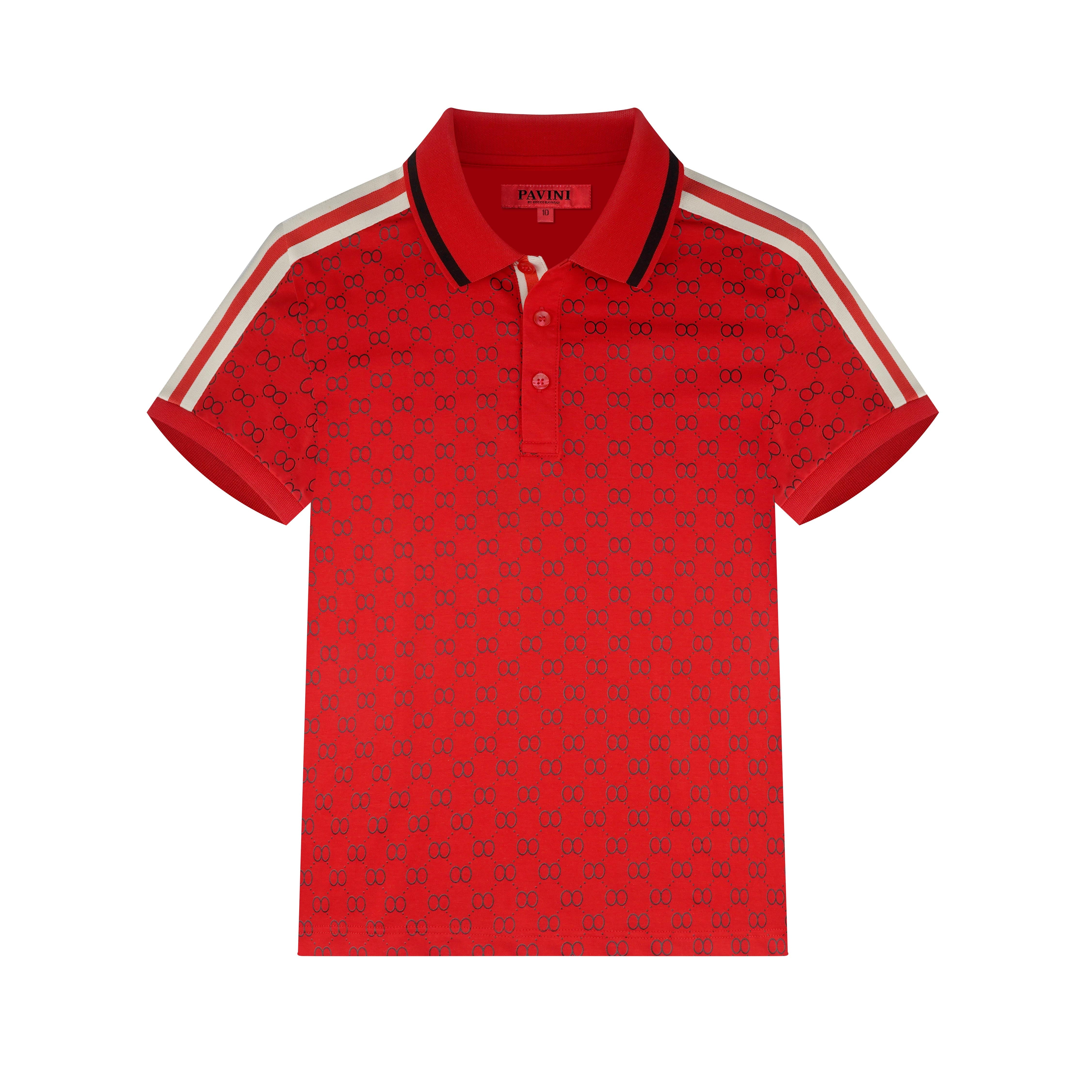 PAVINI KIDS Short Sleeve Polo Shirt
