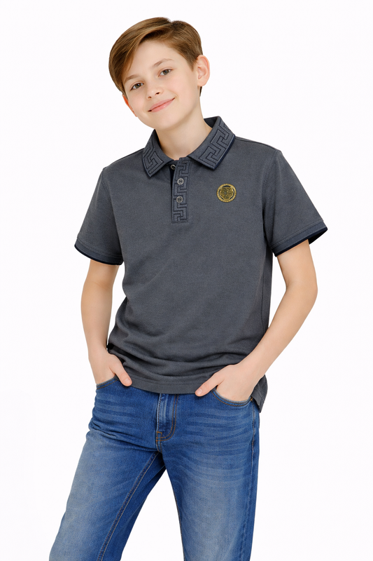 PAVINI KIDS Short Sleeve Polo Shirt