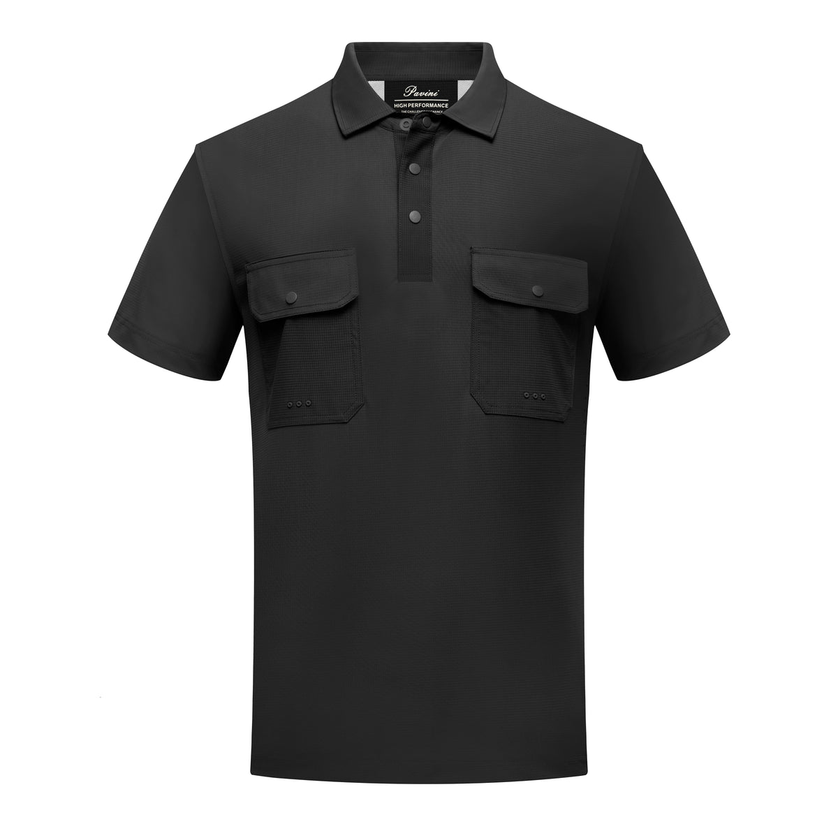 Pavini Men's Textured Short Sleeve Fishing Polo - FP-26411