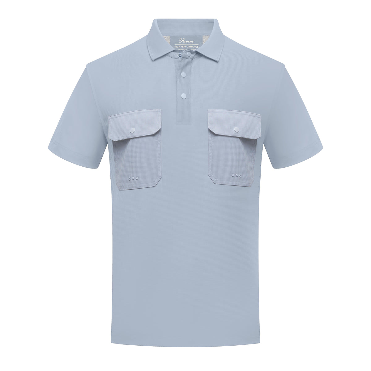 Pavini Men's Textured Short Sleeve Fishing Polo - FP-26411