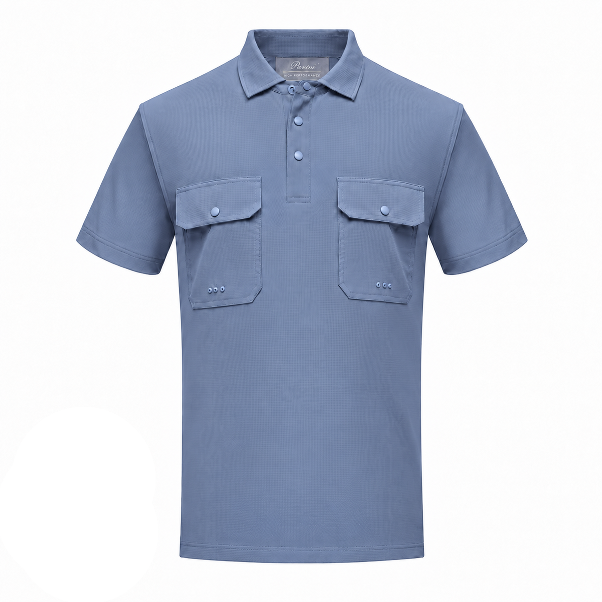 Pavini Men's Textured Short Sleeve Fishing Polo - FP-26411