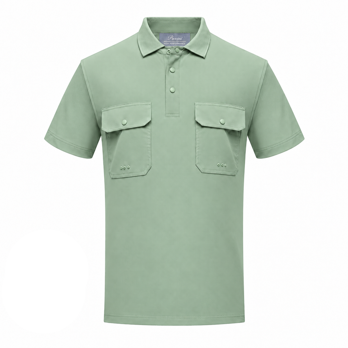 Pavini Men's Textured Short Sleeve Fishing Polo - FP-26411