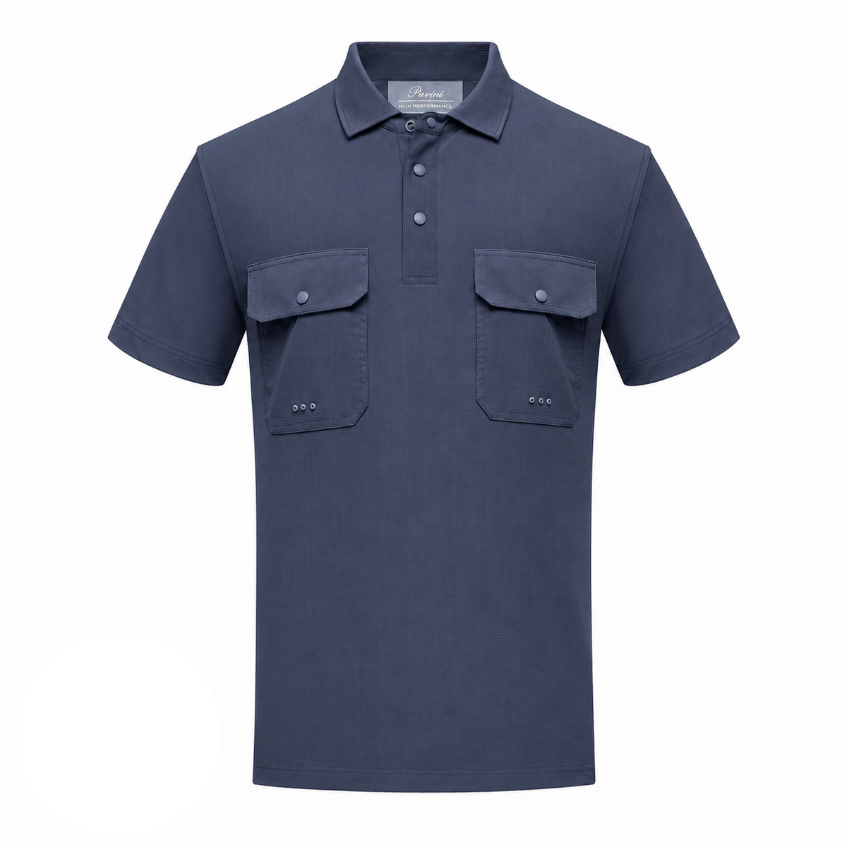 Pavini Men's Textured Short Sleeve Fishing Polo - FP-26411