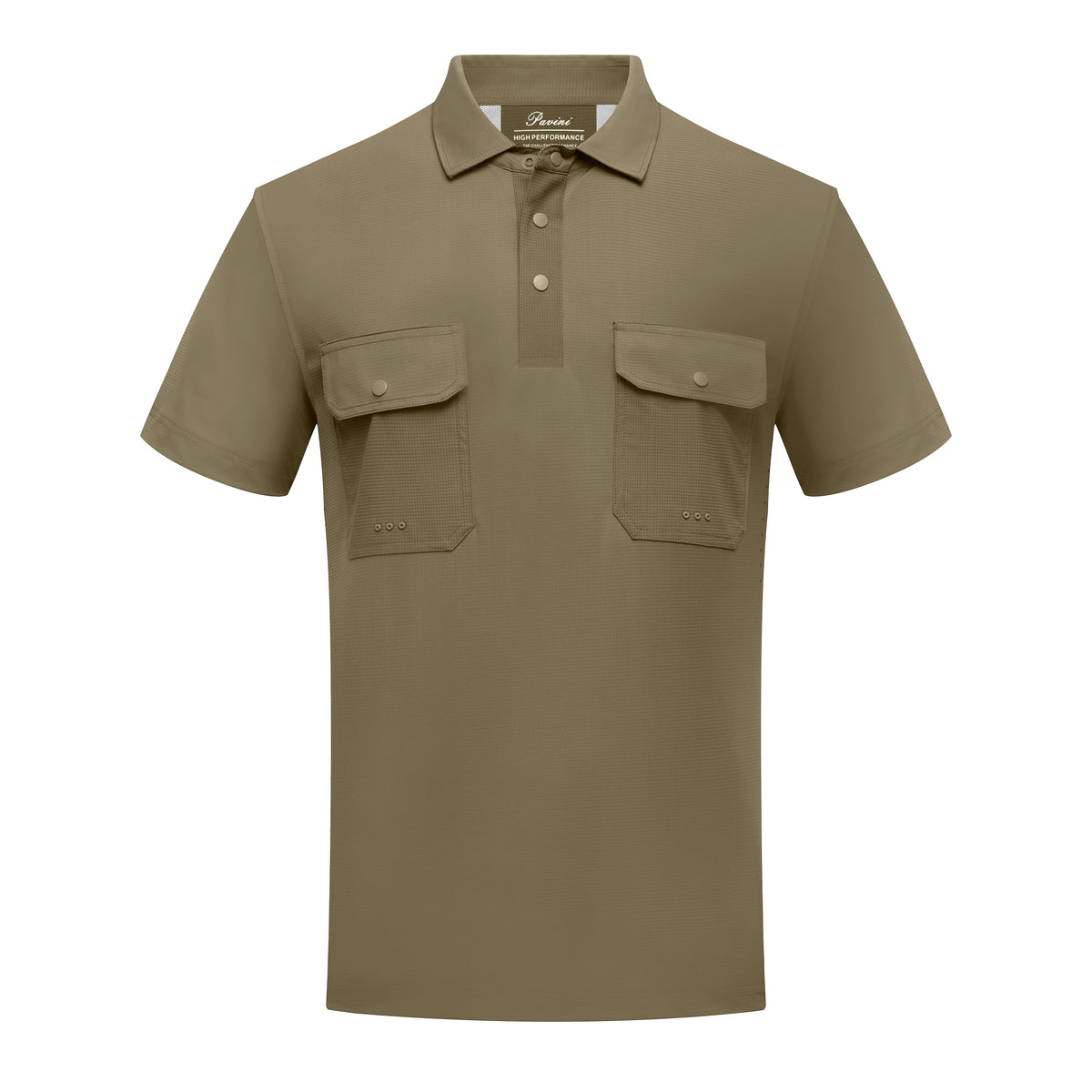 Pavini Men's Textured Short Sleeve Fishing Polo - FP-26411