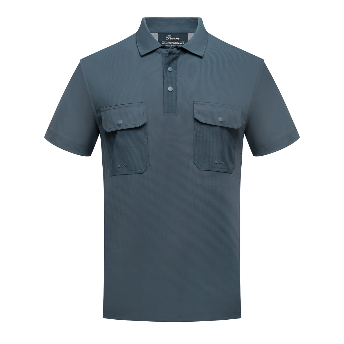 Pavini Men's Textured Short Sleeve Fishing Polo - FP-26411