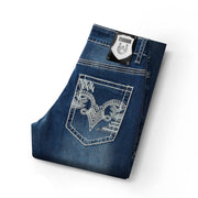 Men’s Real Stitch Dark Blue Jeans