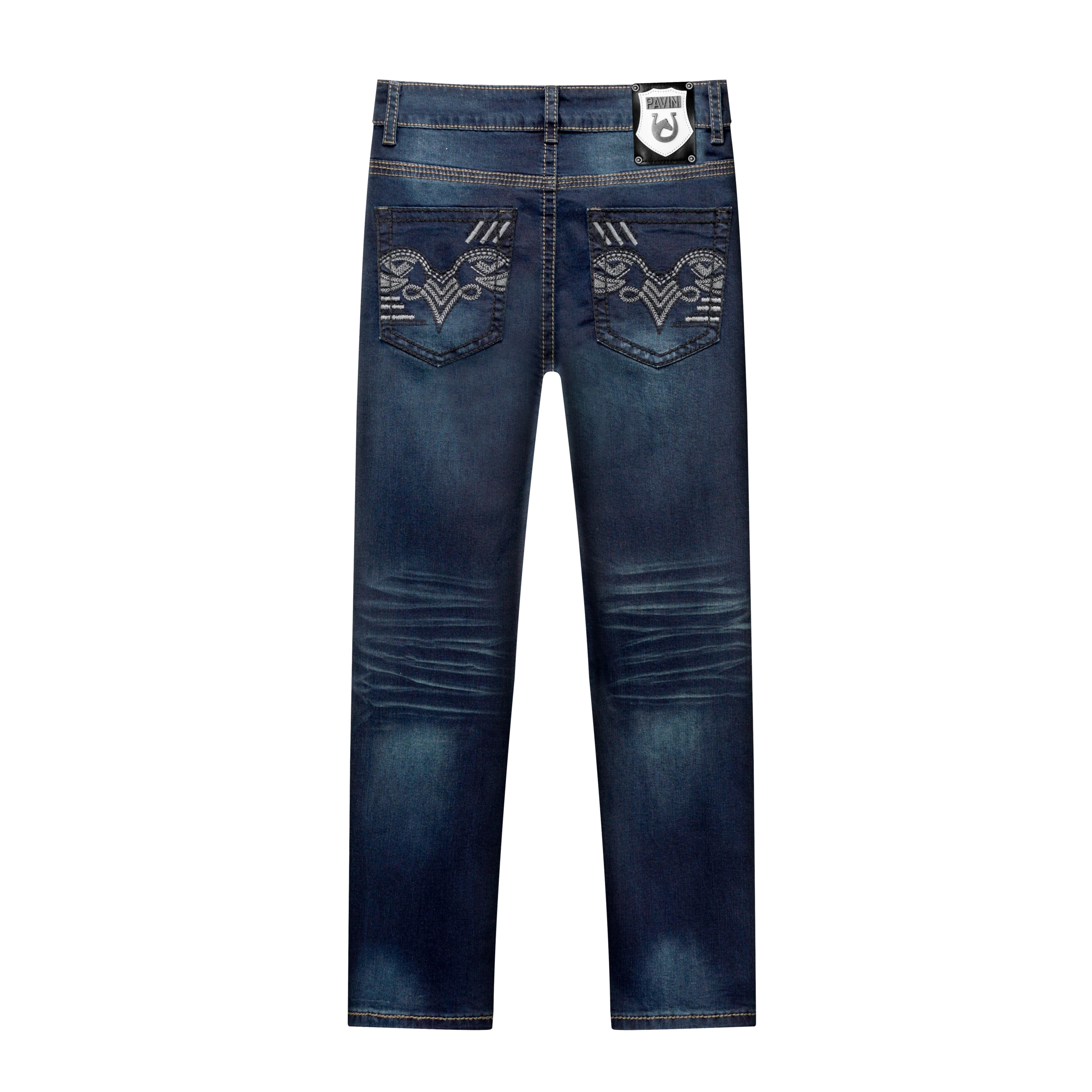 Men’s Real Stitch Indigo Jeans