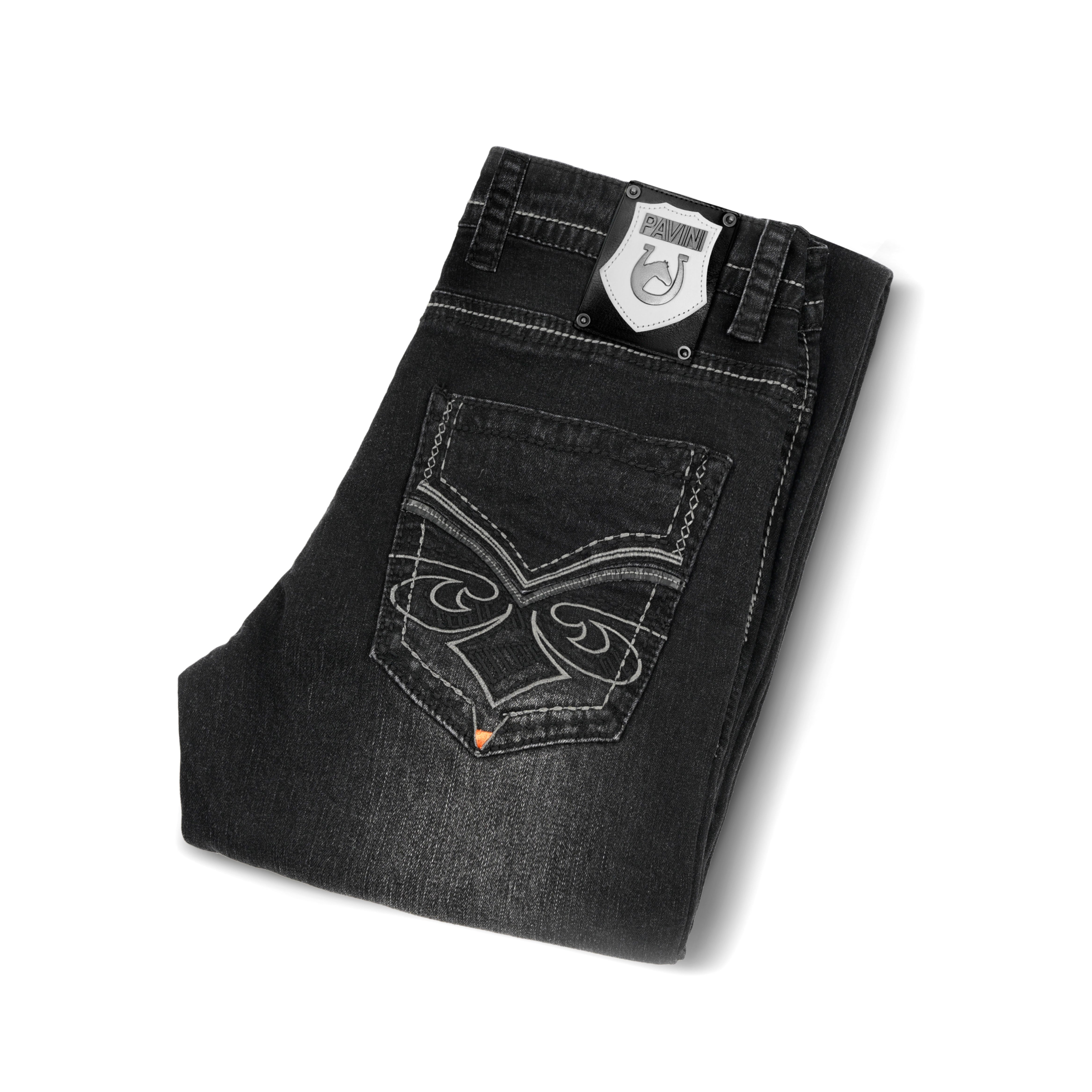 Men’s Real Stitch Black Jeans