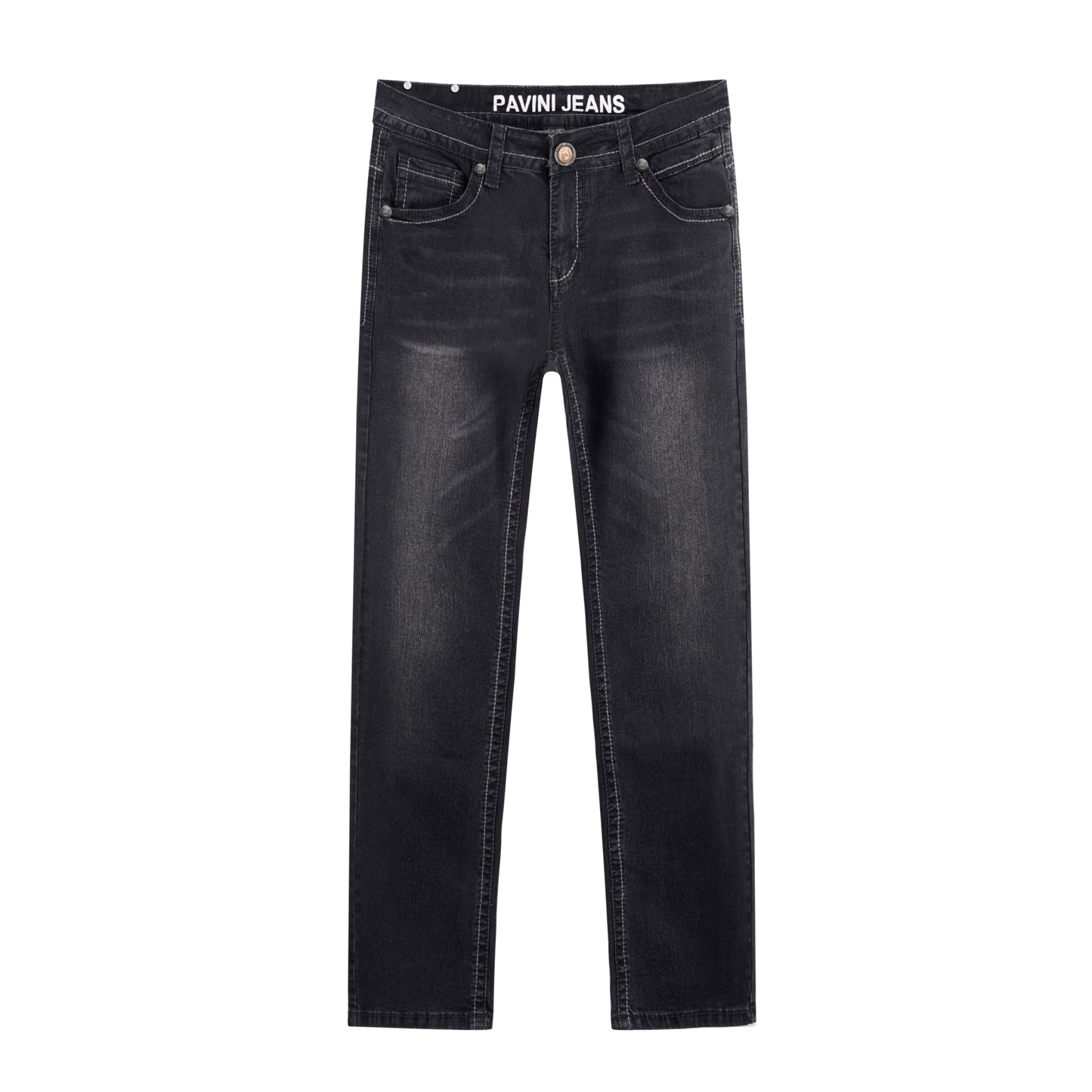 Men’s Real Stitch Black Jeans