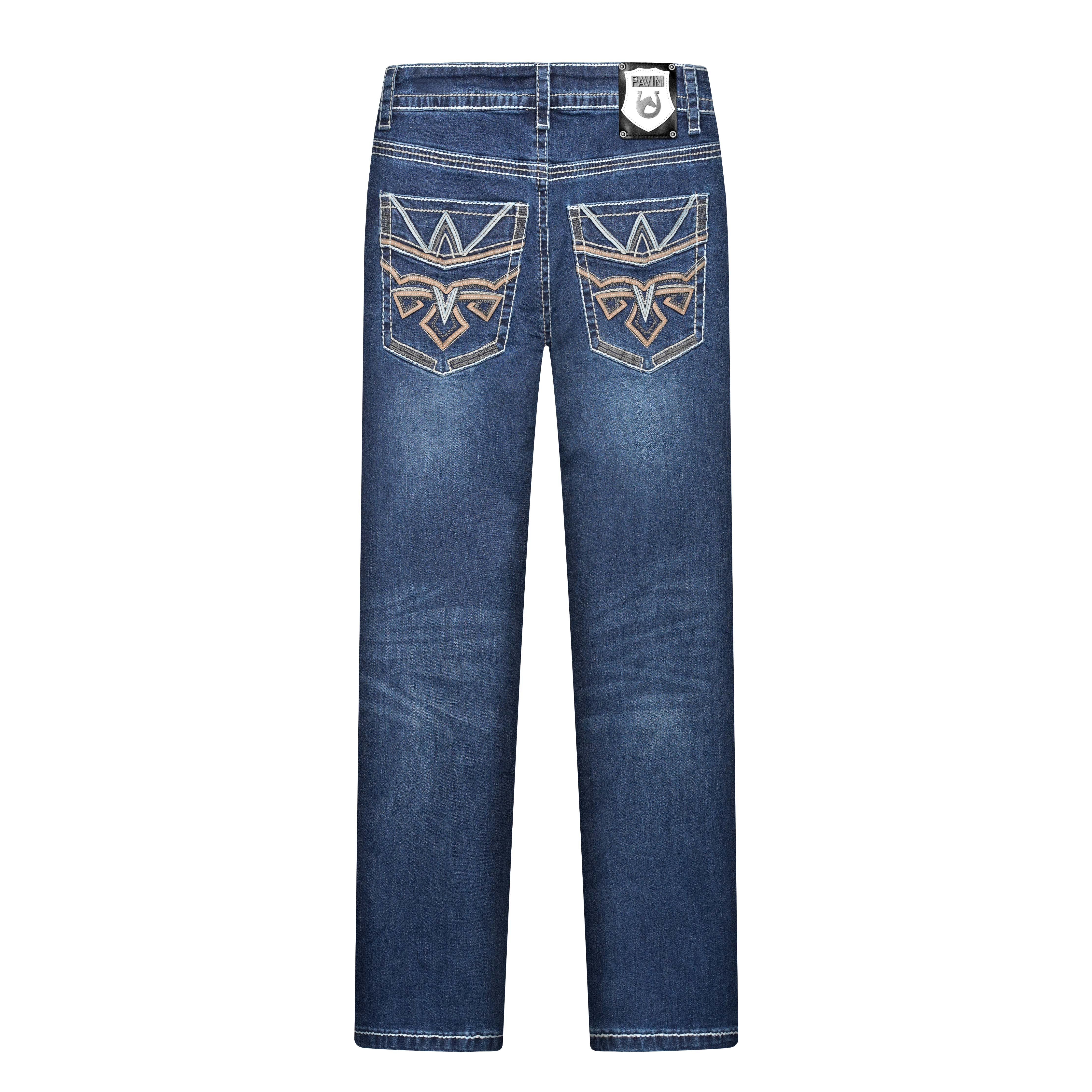 Men’s Stitch Up Dark Blue Jeans