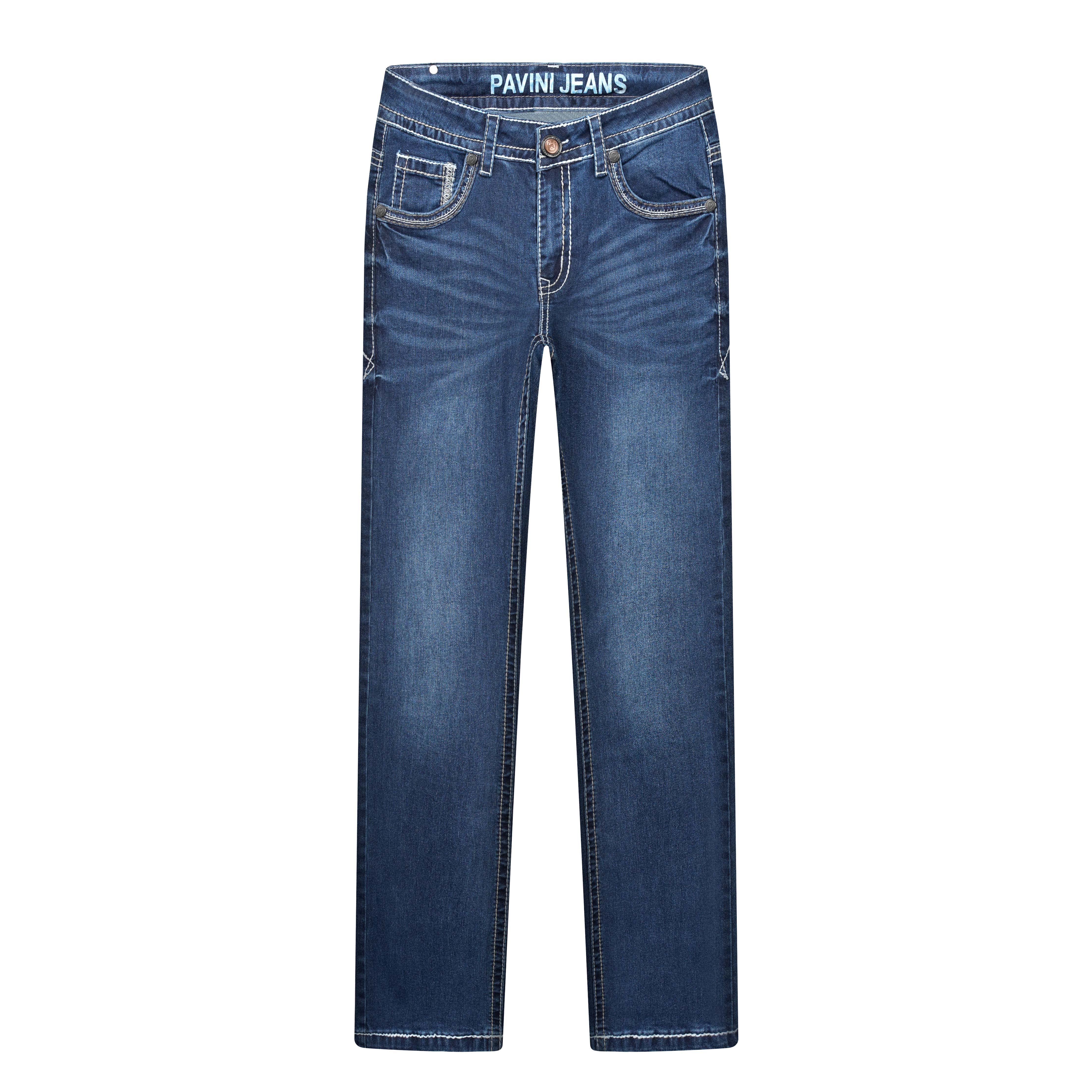 Men’s Stitch Up Dark Blue Jeans