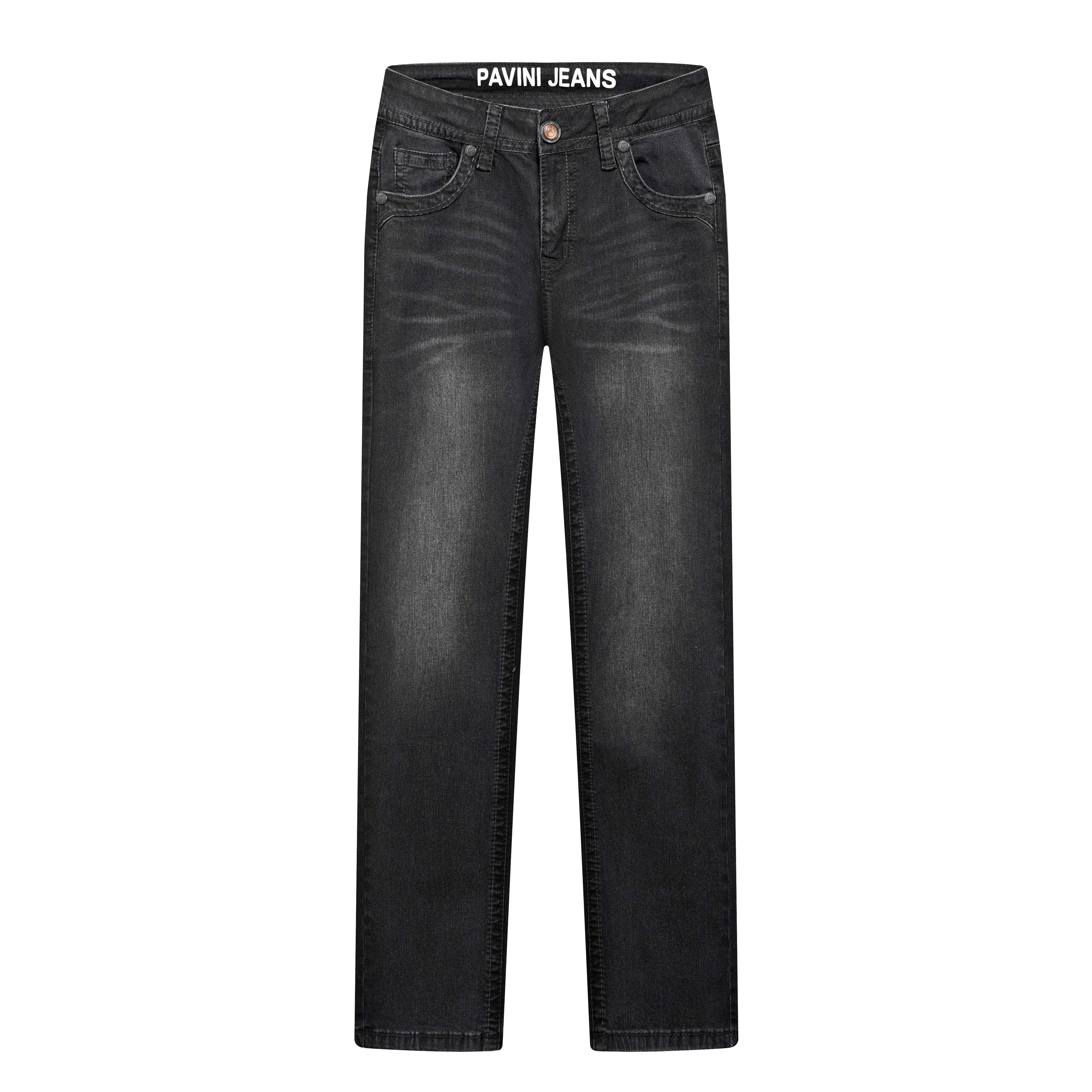 Men’s Heavy Stitch Black Jeans