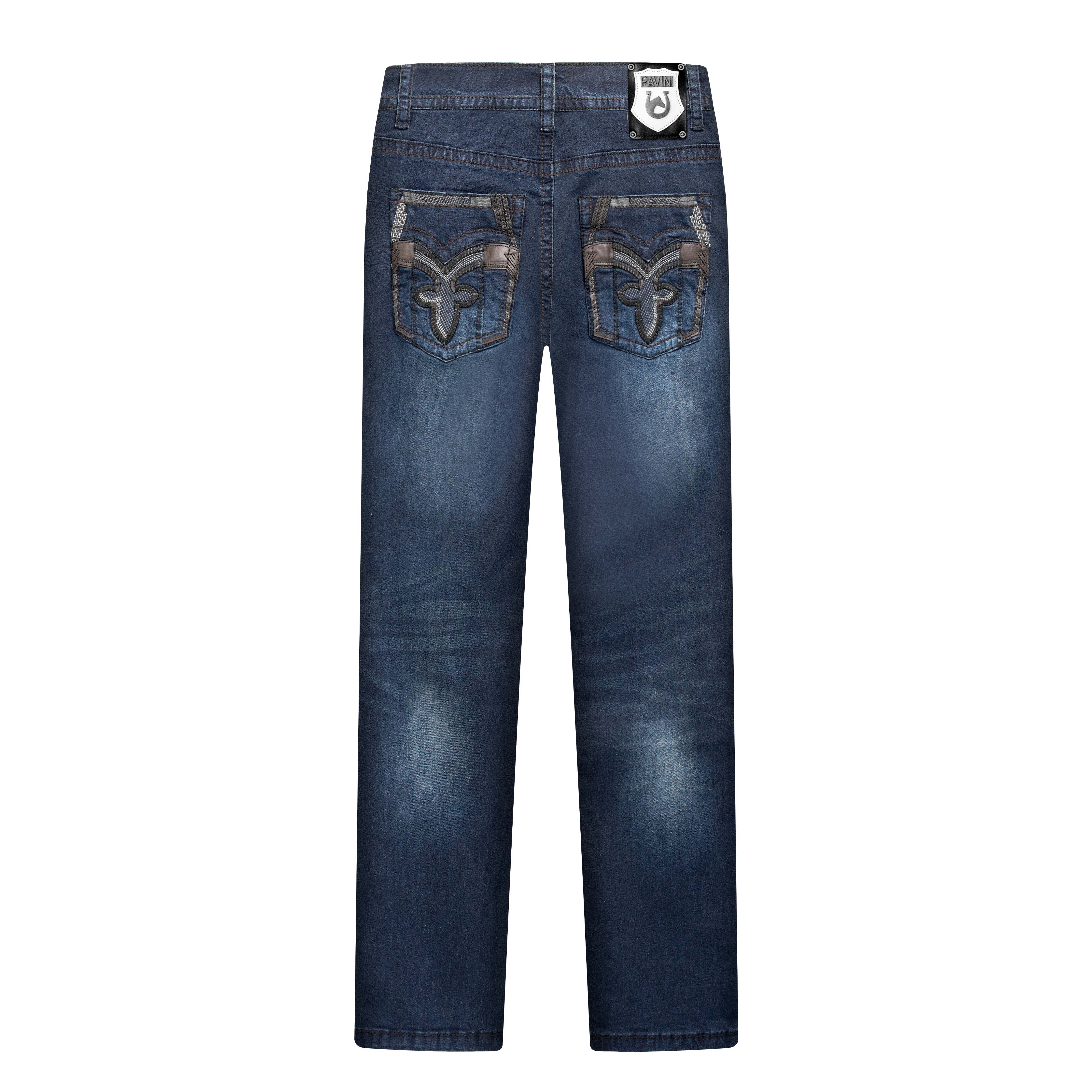 Men’s Heavy Stitch Indigo Jeans