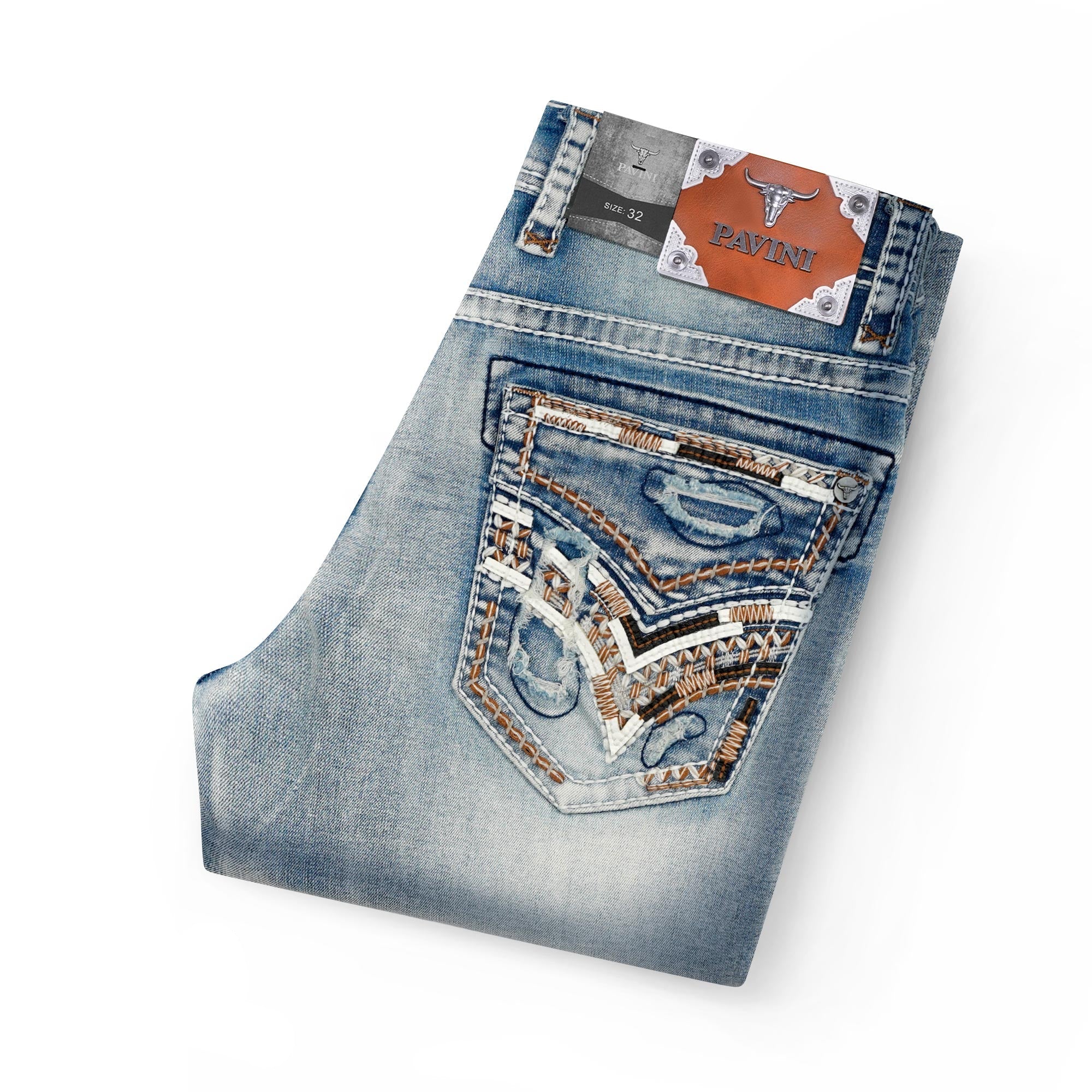 Men’s Design Stitched Jeans