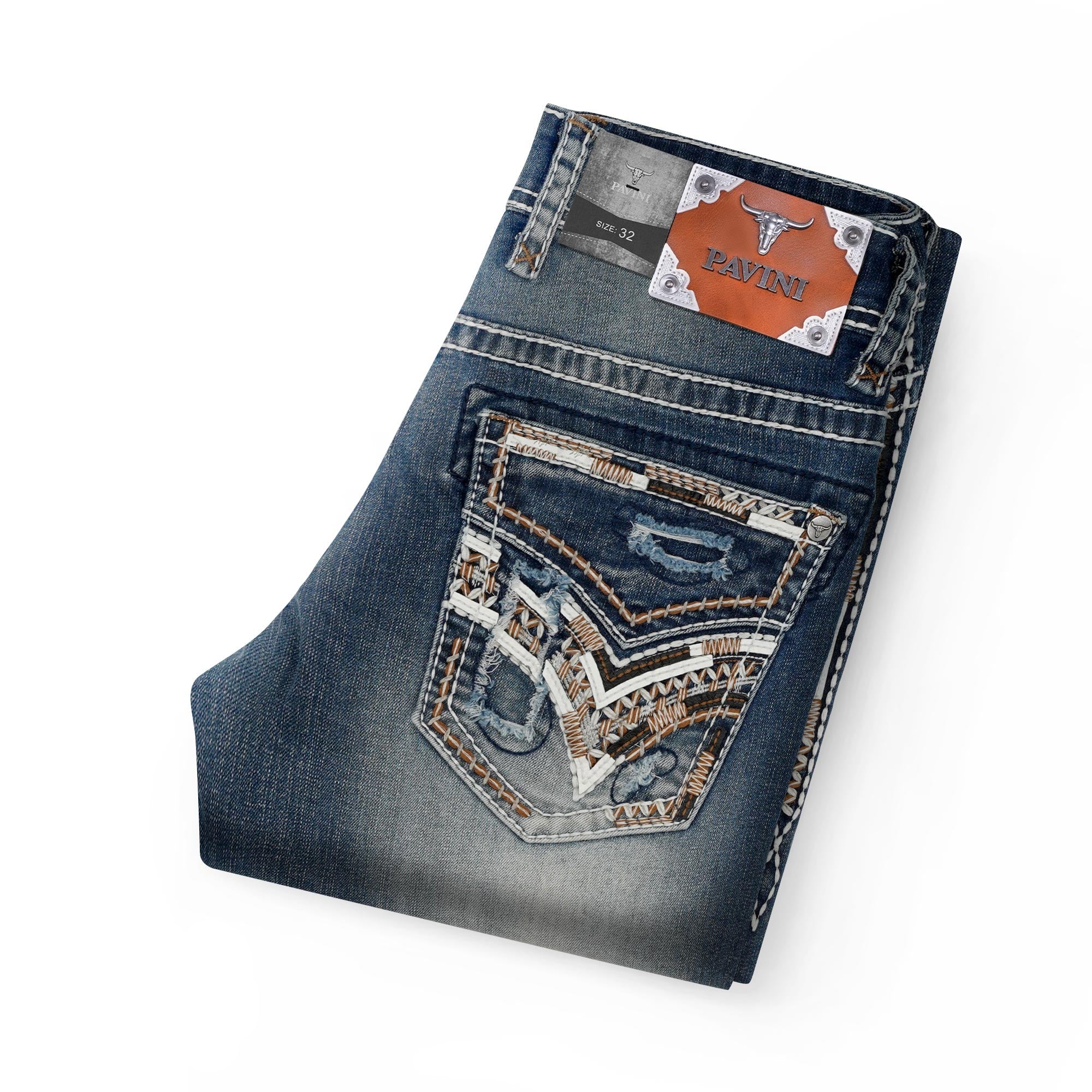 Men’s Design Stitched Jeans