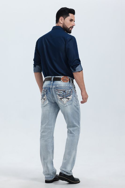 Men’s Design Stitched Jeans