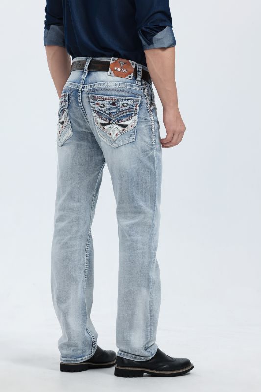 Men’s Design Stitched Jeans