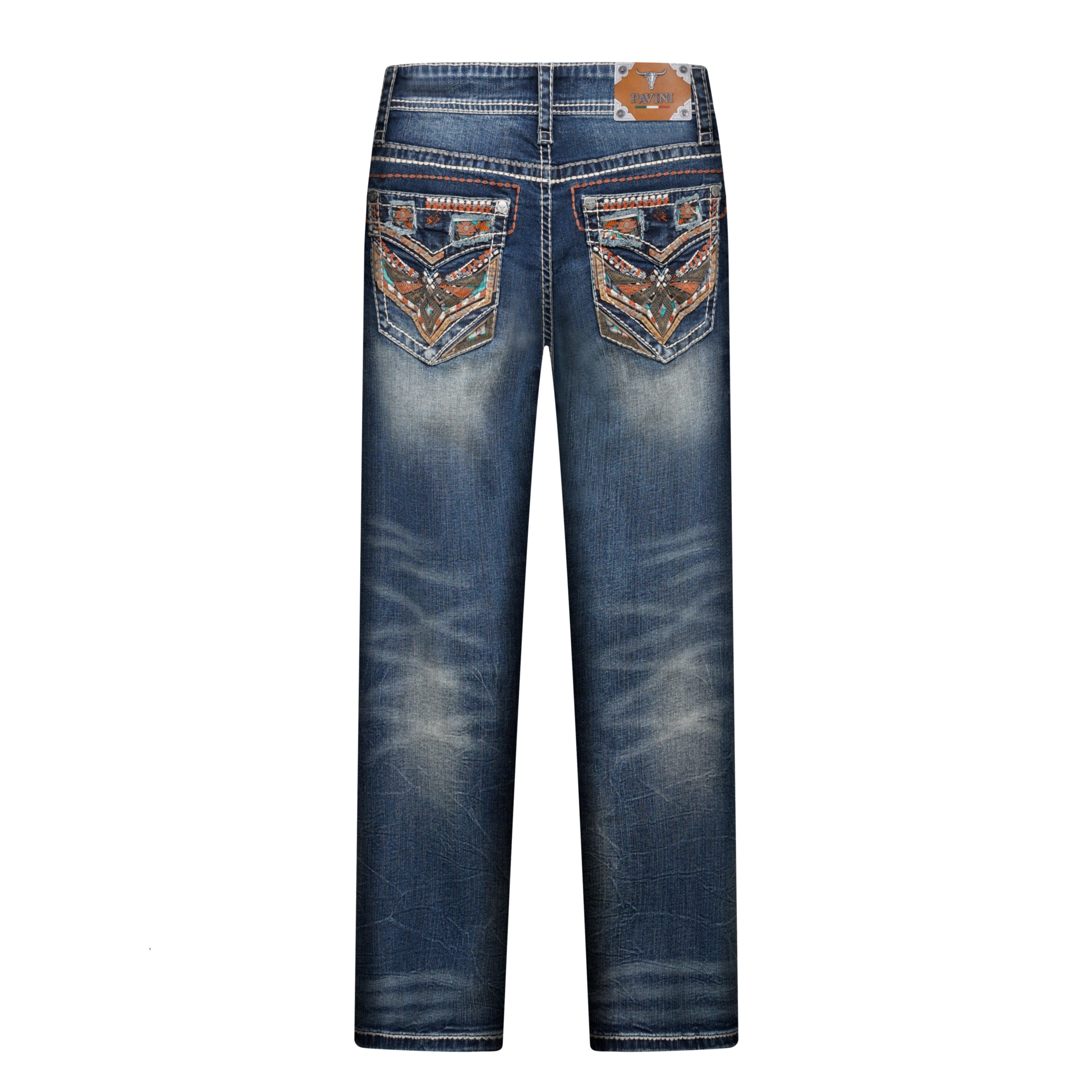Men’s Design Stitched Jeans