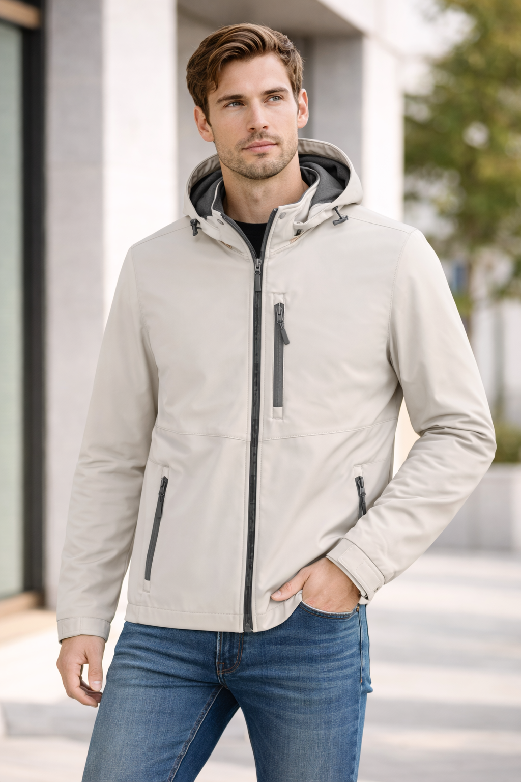 Men's Hooded Softshell Jacket – Pavini
