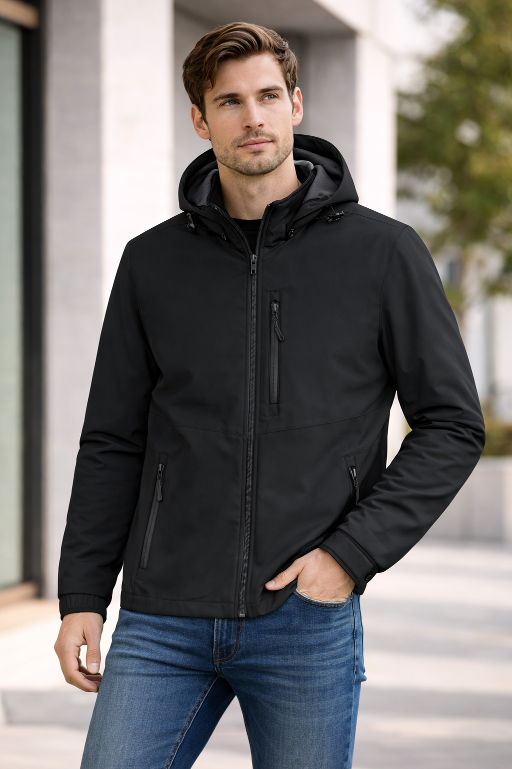 Men’s Hooded Softshell Jacket