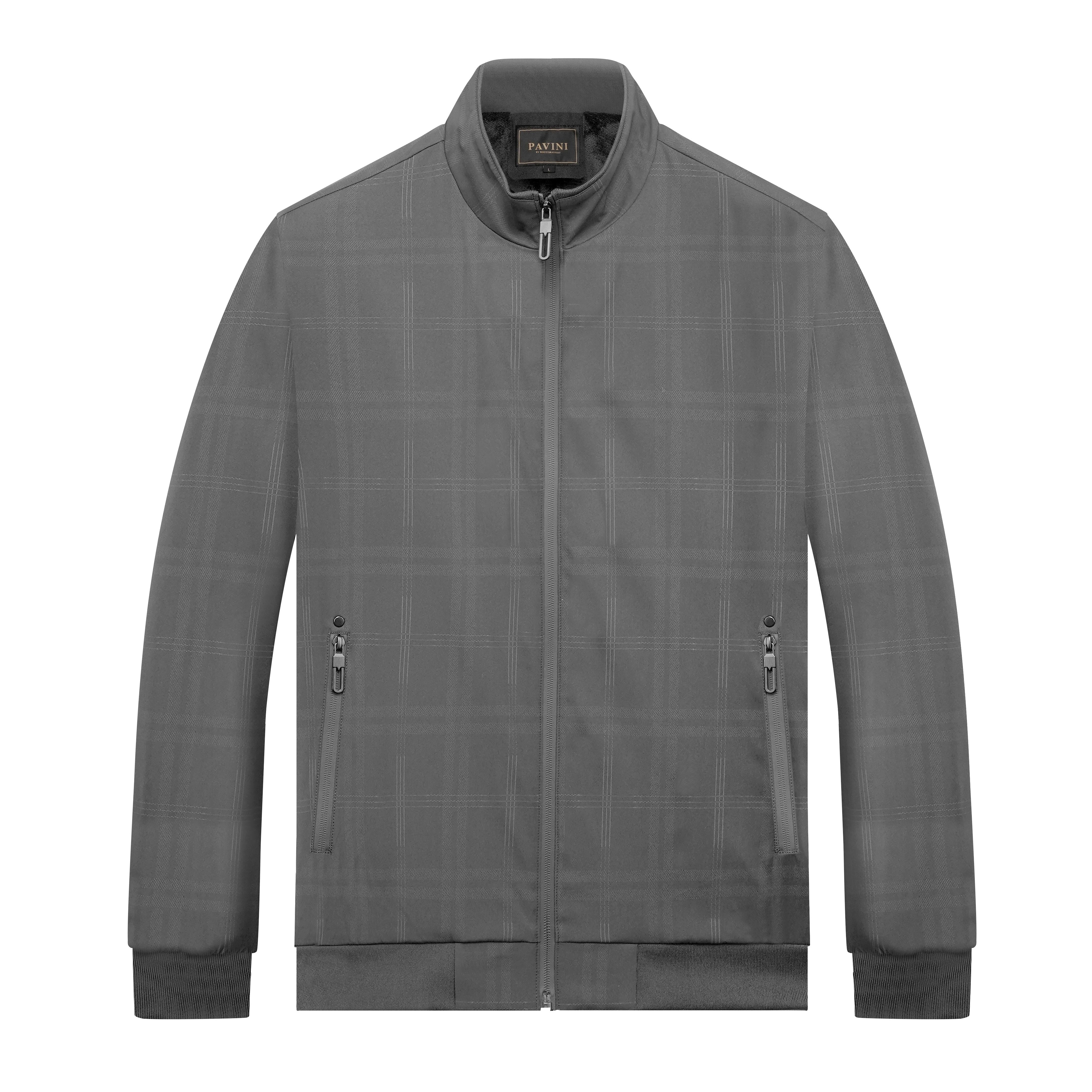 Men’s Plaid Zip-Up Jacket