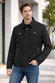 Men’s Zip-Up Shirt Jacket