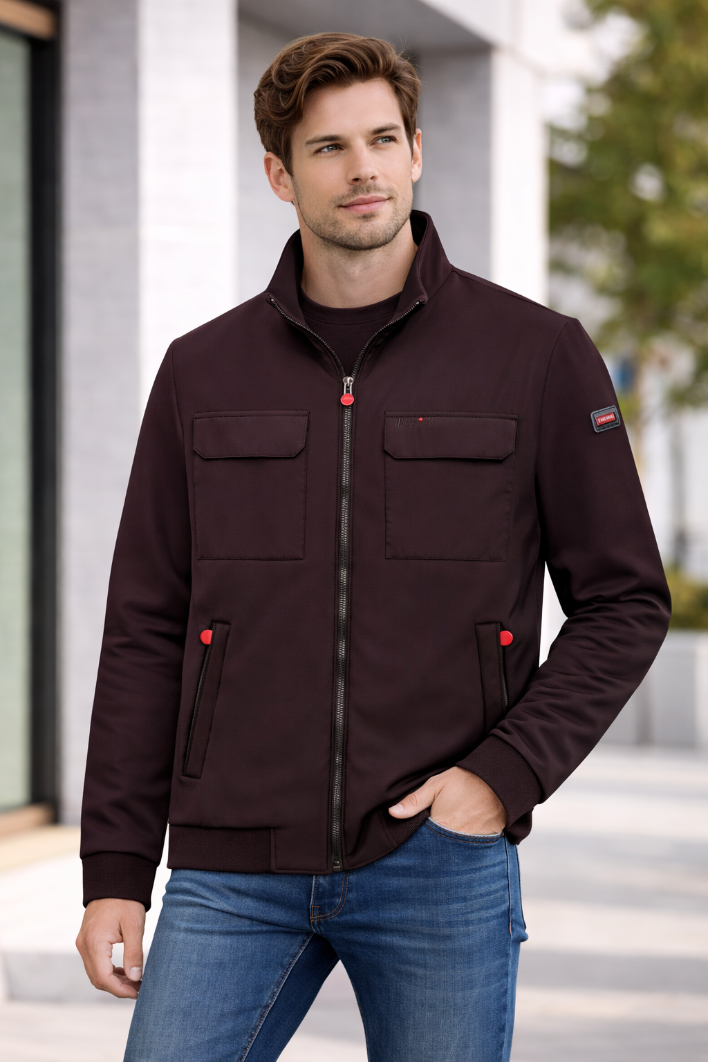 Men’s Zip-Up Utility Jacket