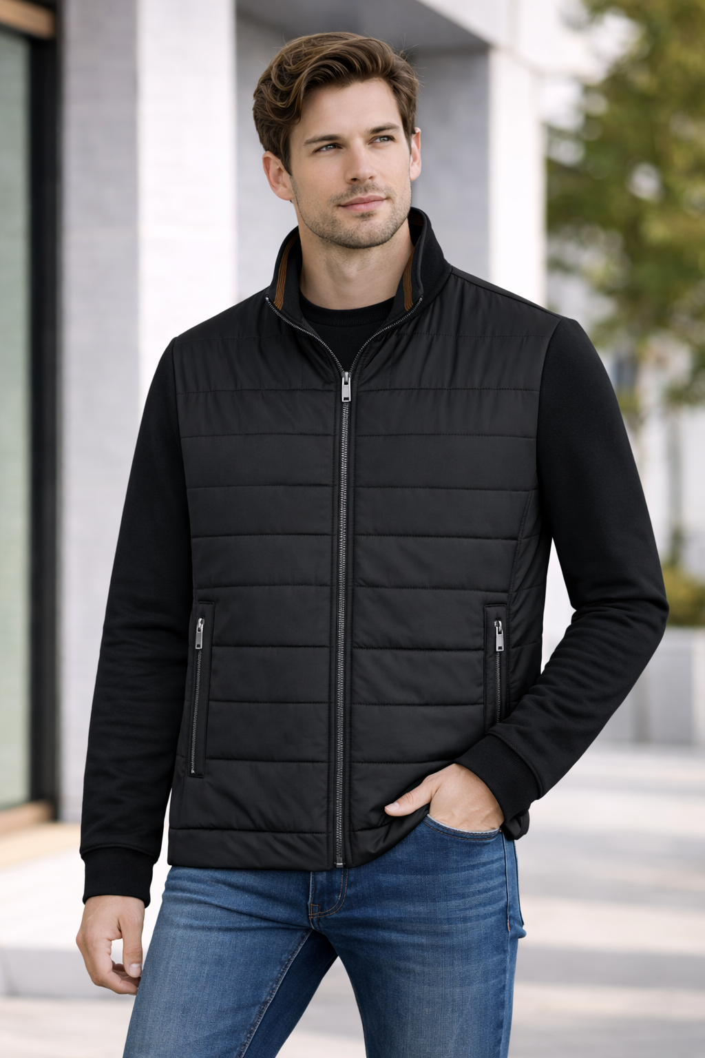 Men’s Zip-Up Puffer Vest