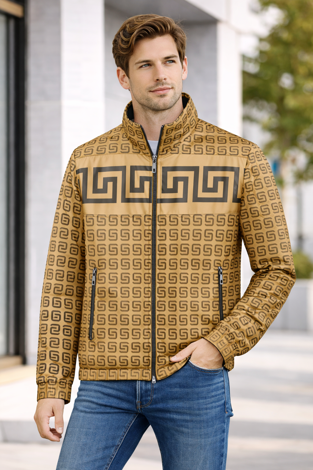 Men’s Patterned Track Jacket