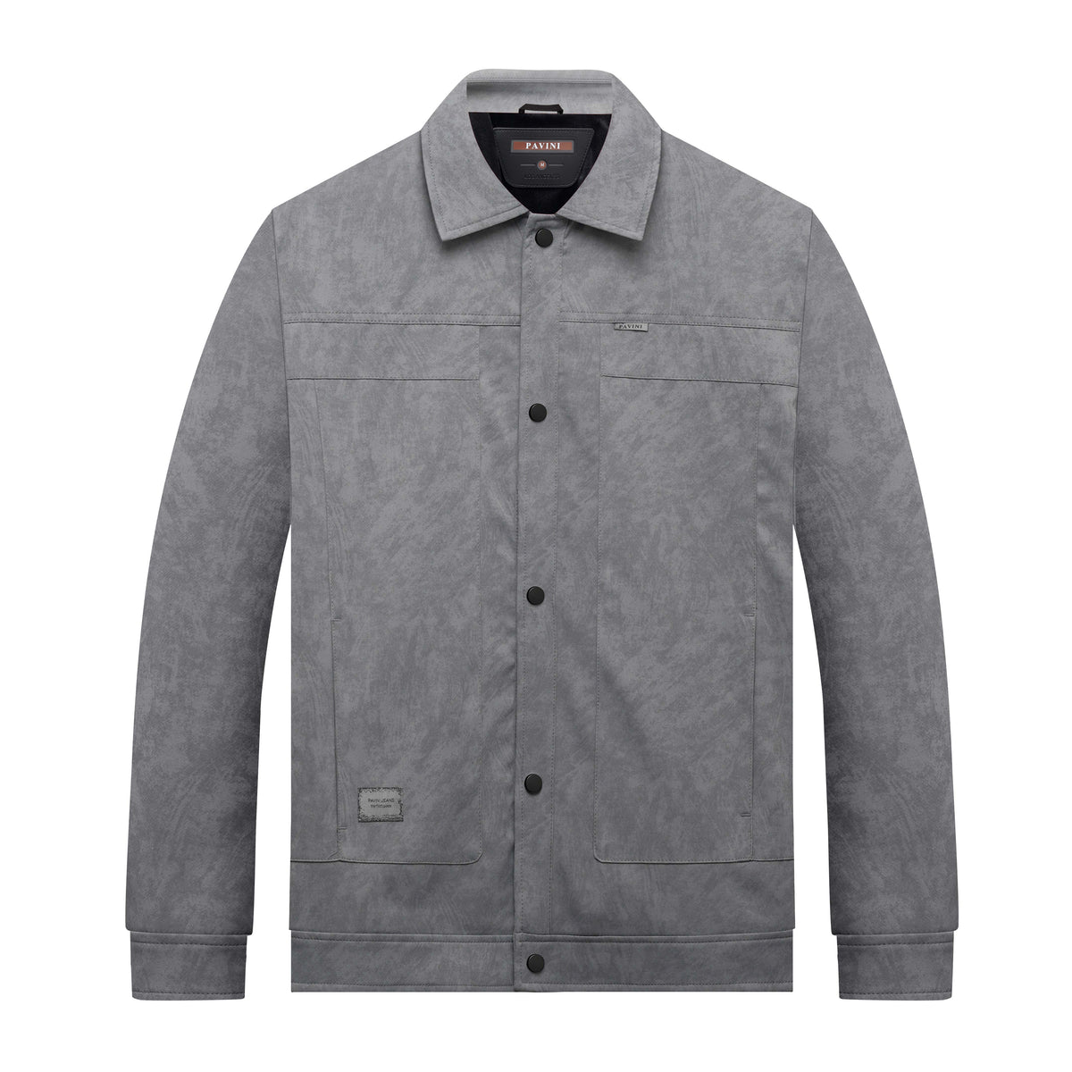 Pavini Men's Textured Snap-Front Jacket - JK-607