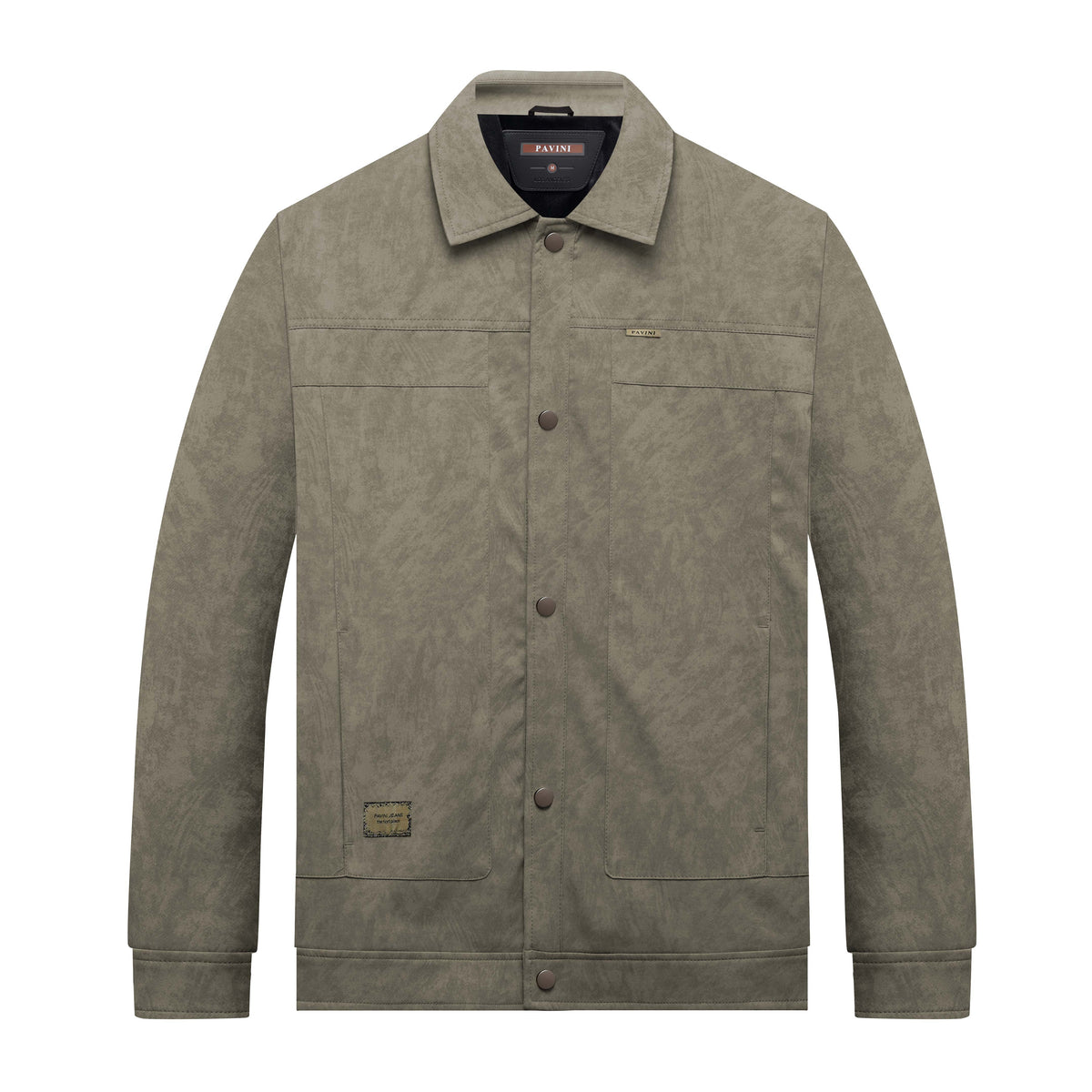 Pavini Men's Textured Snap-Front Jacket - JK-607