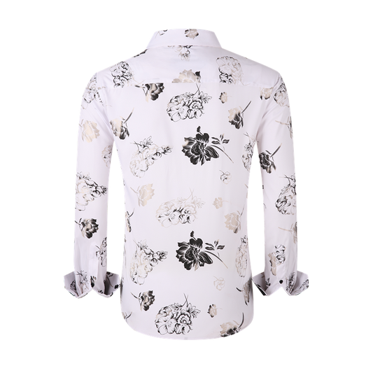 Men’s Classic Floral Button-Up Shirt
